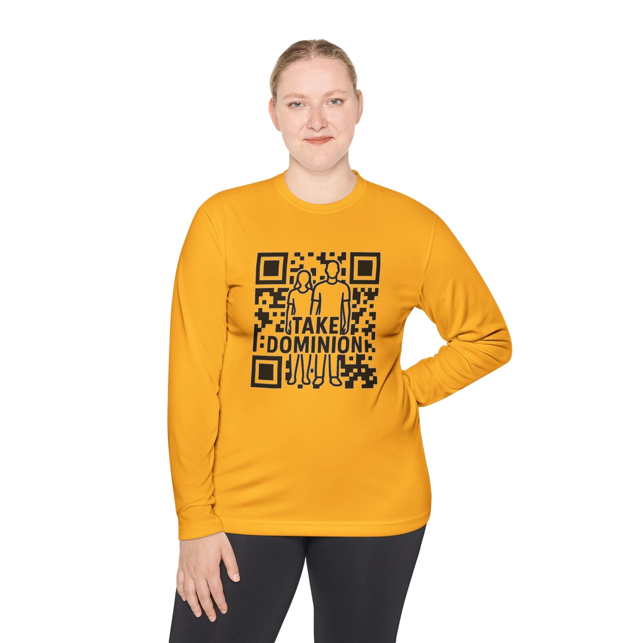 JKFstylez Long-sleeve Unisex QR Code Take Dominion Long Sleeve Tee