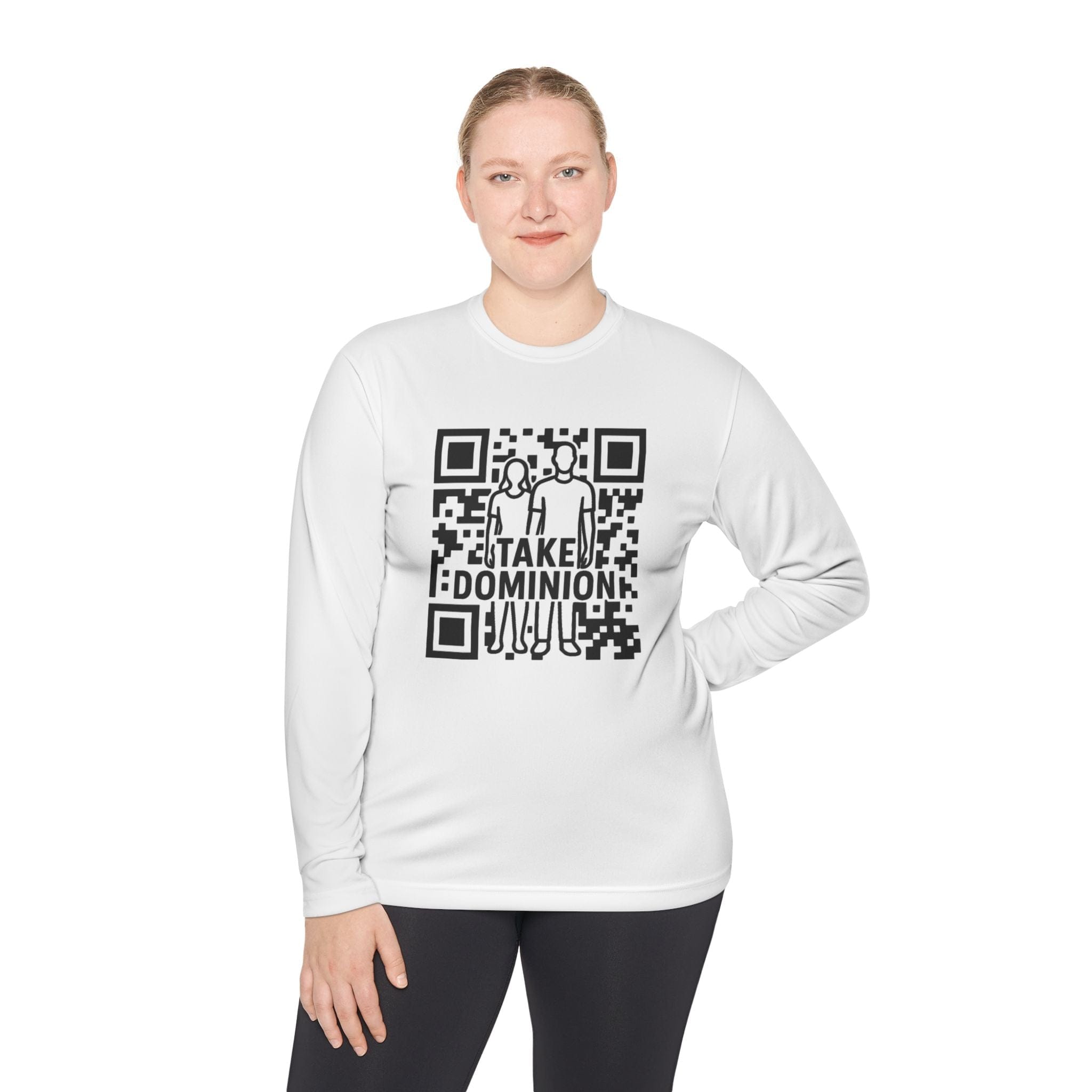 JKFstylez Long-sleeve Unisex QR Code Take Dominion Long Sleeve Tee