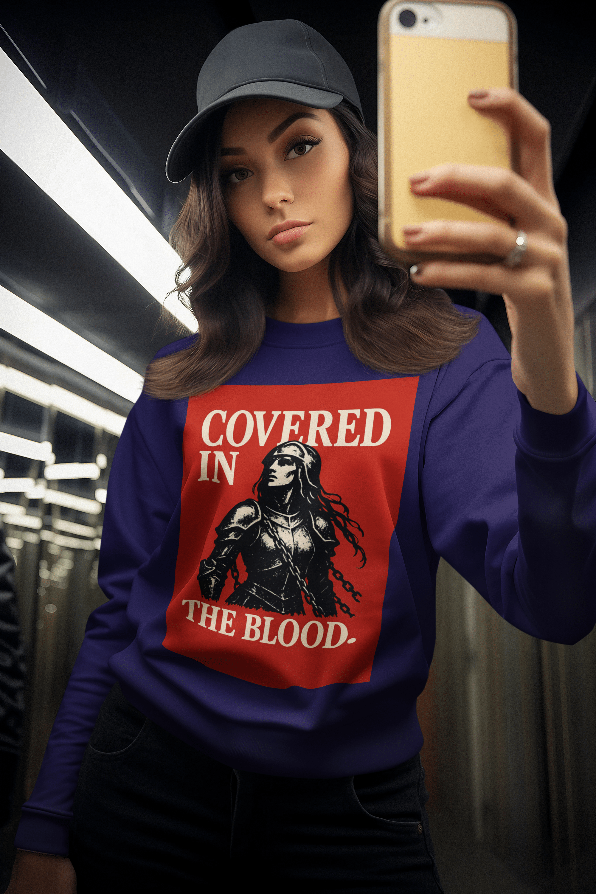 JKFstylez Sweatshirt Covered in the Blood Graphic Sweatshirt