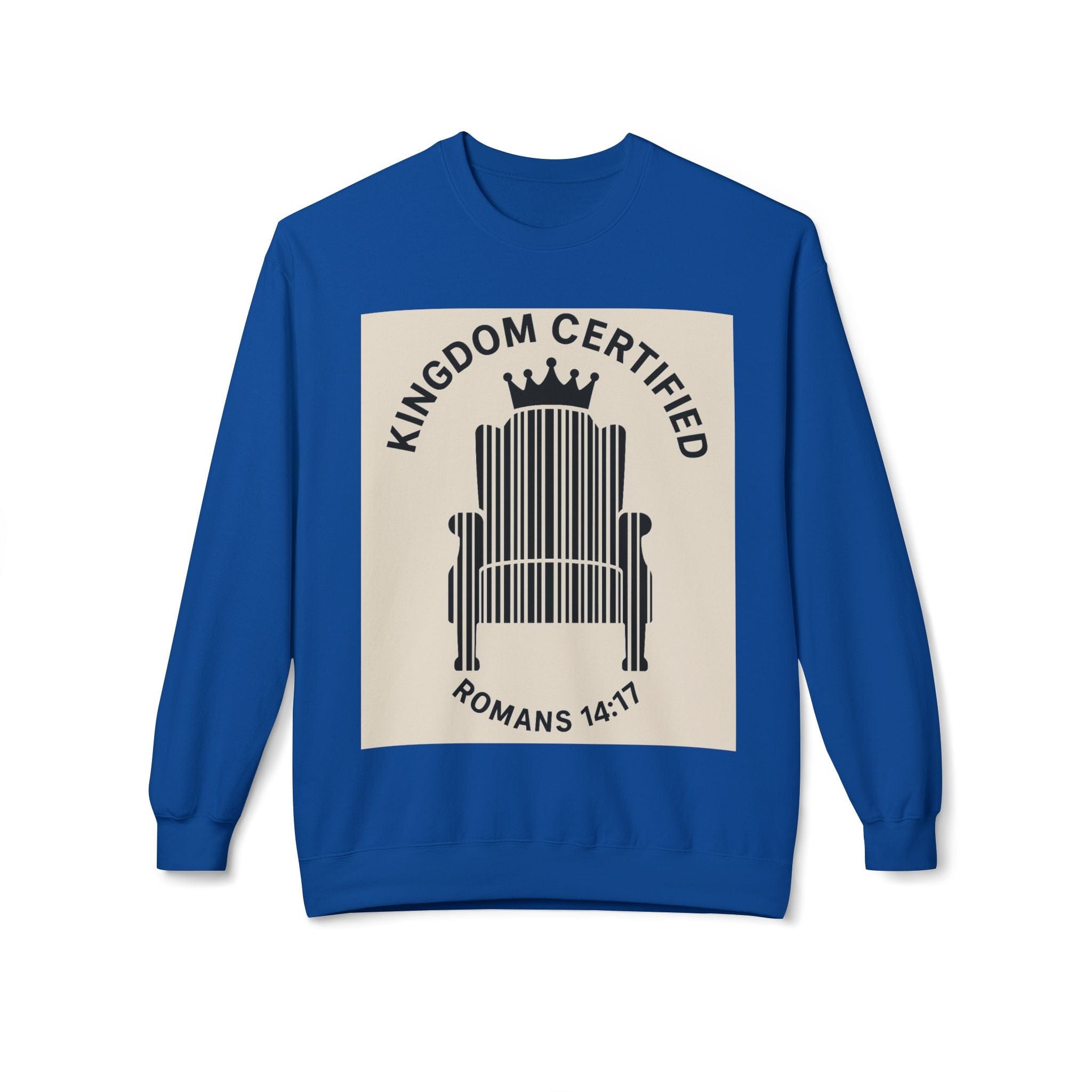 JKFstylez Sweatshirt Royal / S Unisex Kingdom Certified Crewneck Sweatshirt, Cozy Christian Sweatshirt, Inspirational Fleece, Faith-Based Apparel, Gift for Believers