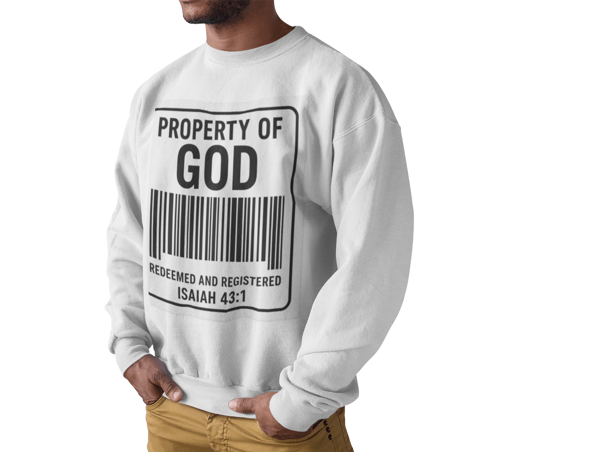 JKFstylez Sweatshirt Unisex Property of God Crewneck Sweatshirt
