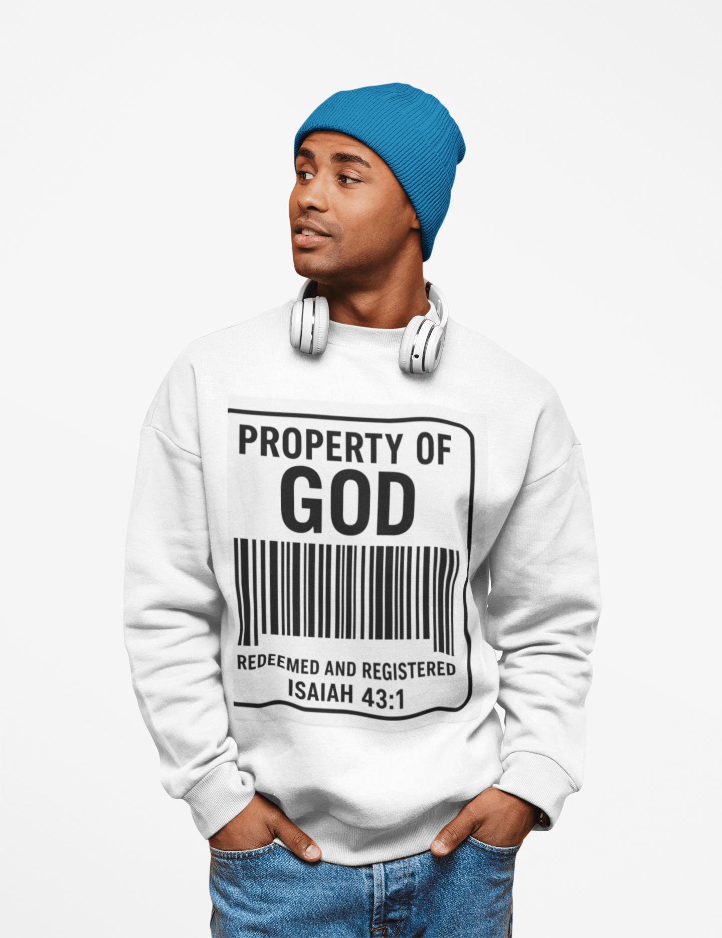 JKFstylez Sweatshirt Unisex Property of God Crewneck Sweatshirt