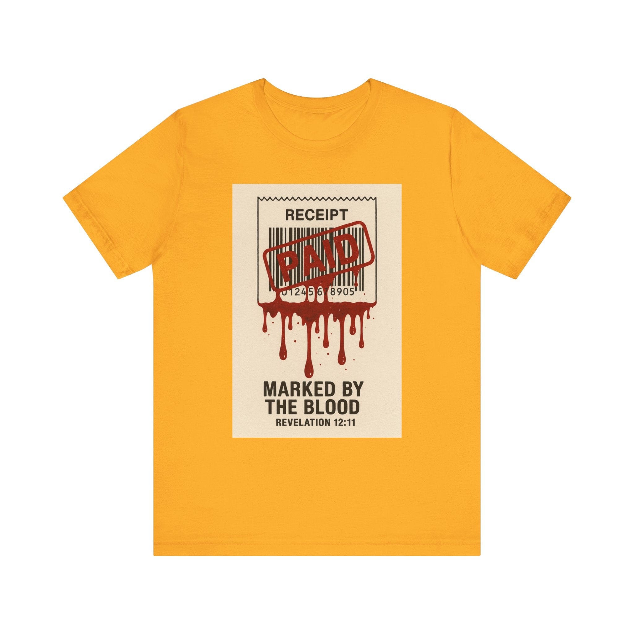 JKFstylez T-Shirt Gold / S Unisex Marked By The Blood Revelation Tee