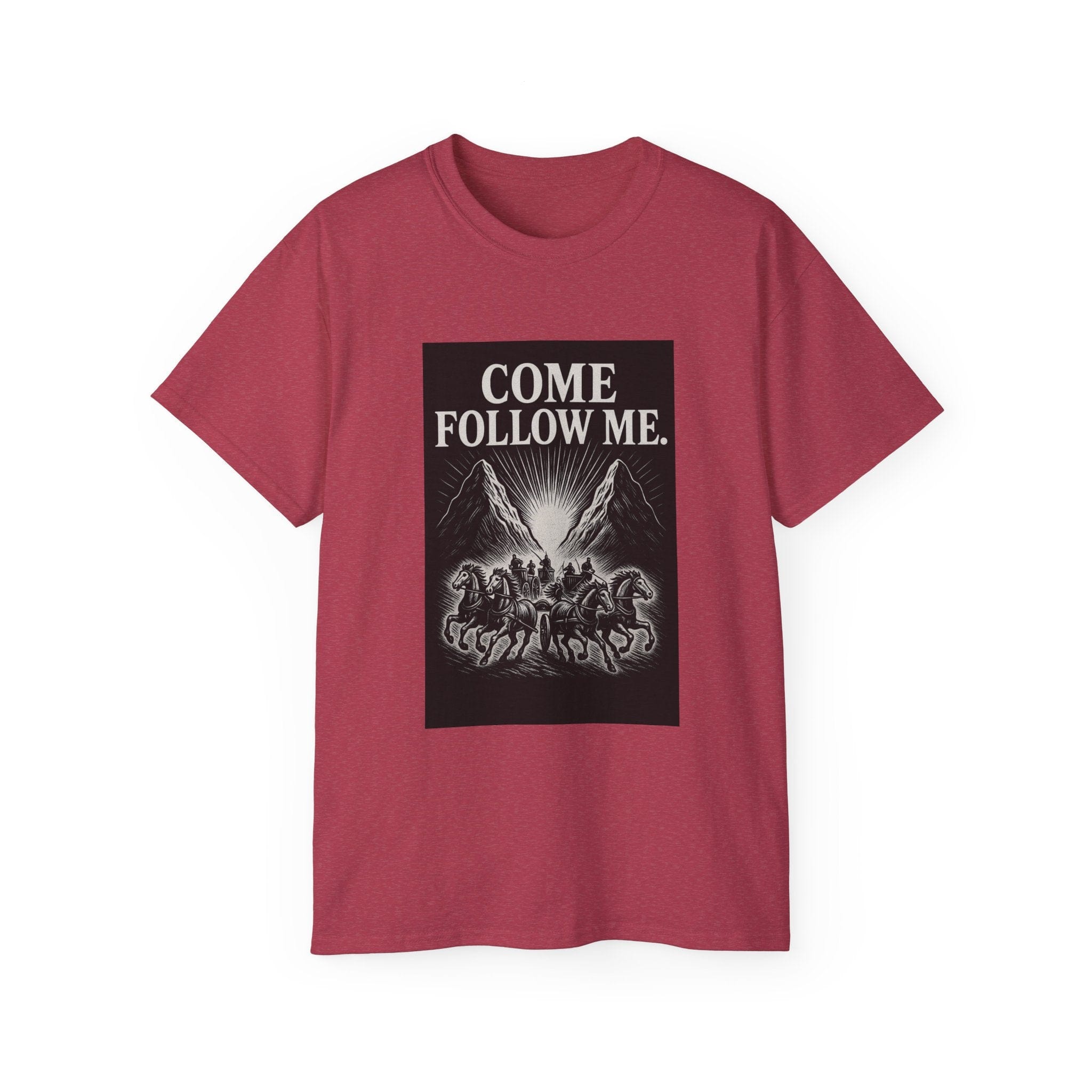 JKFstylez T-Shirt Heather Cardinal / S Inspirational Unisex Tee, Motivational Shirt for Faith, Bible Verse Tee, Religious Gift, Casual Wear