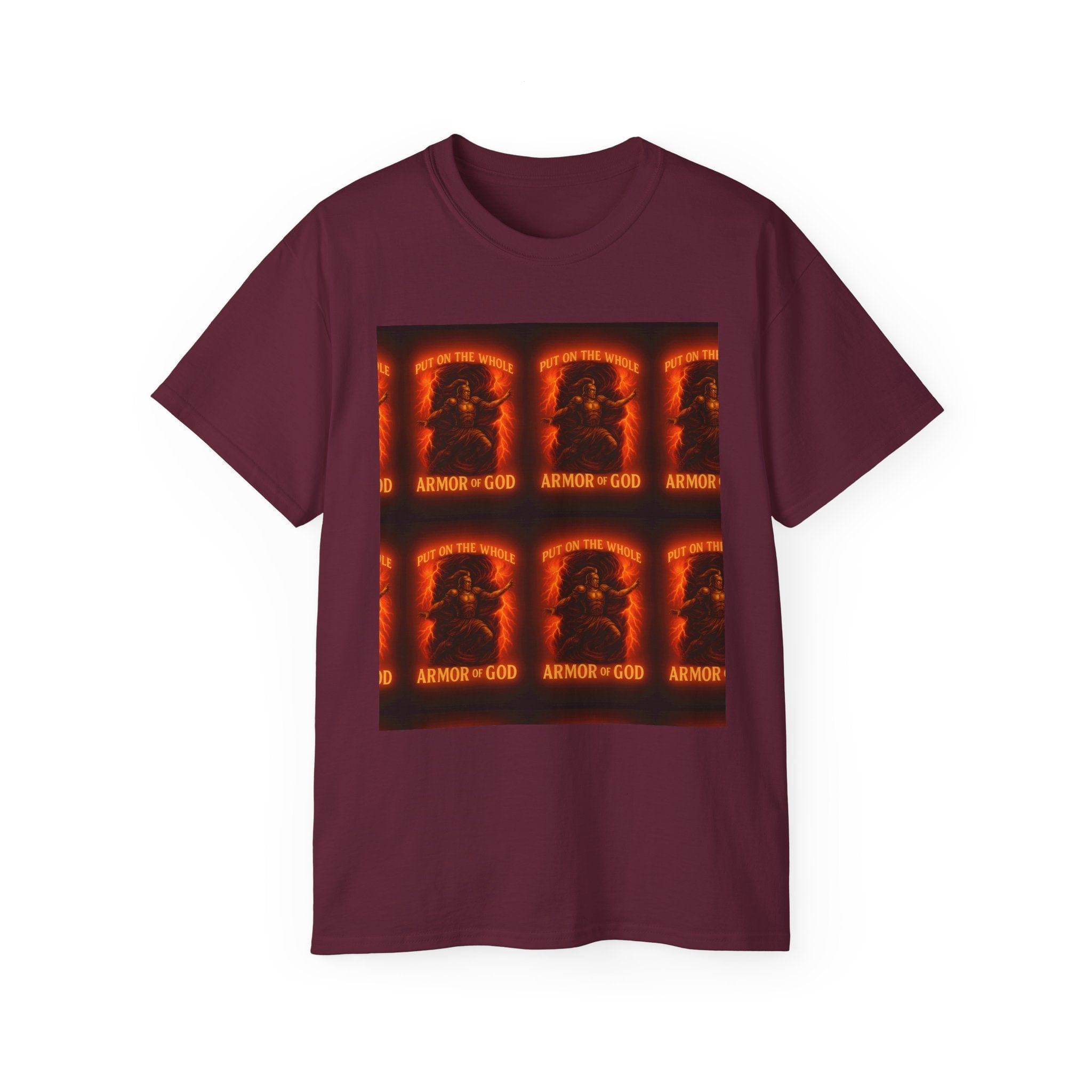 JKFstylez T-Shirt Maroon / S Spiritual Armor Graphic Tee | Unisex Cotton T-Shirt