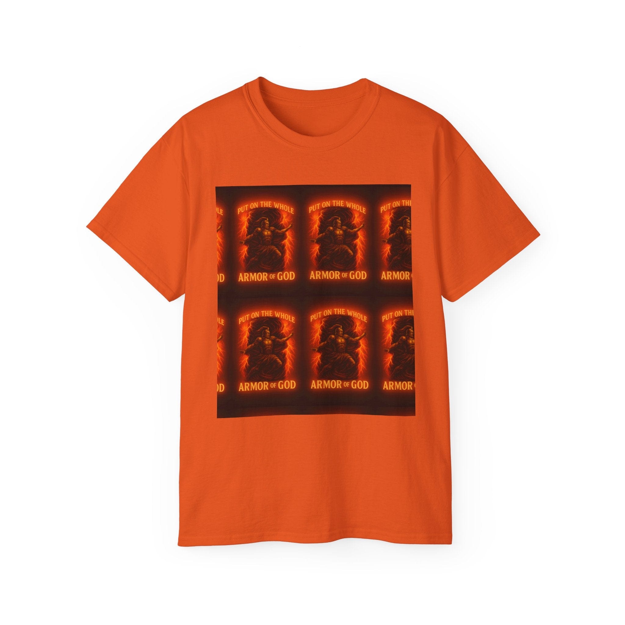 JKFstylez T-Shirt Orange / S Spiritual Armor Graphic Tee | Unisex Cotton T-Shirt