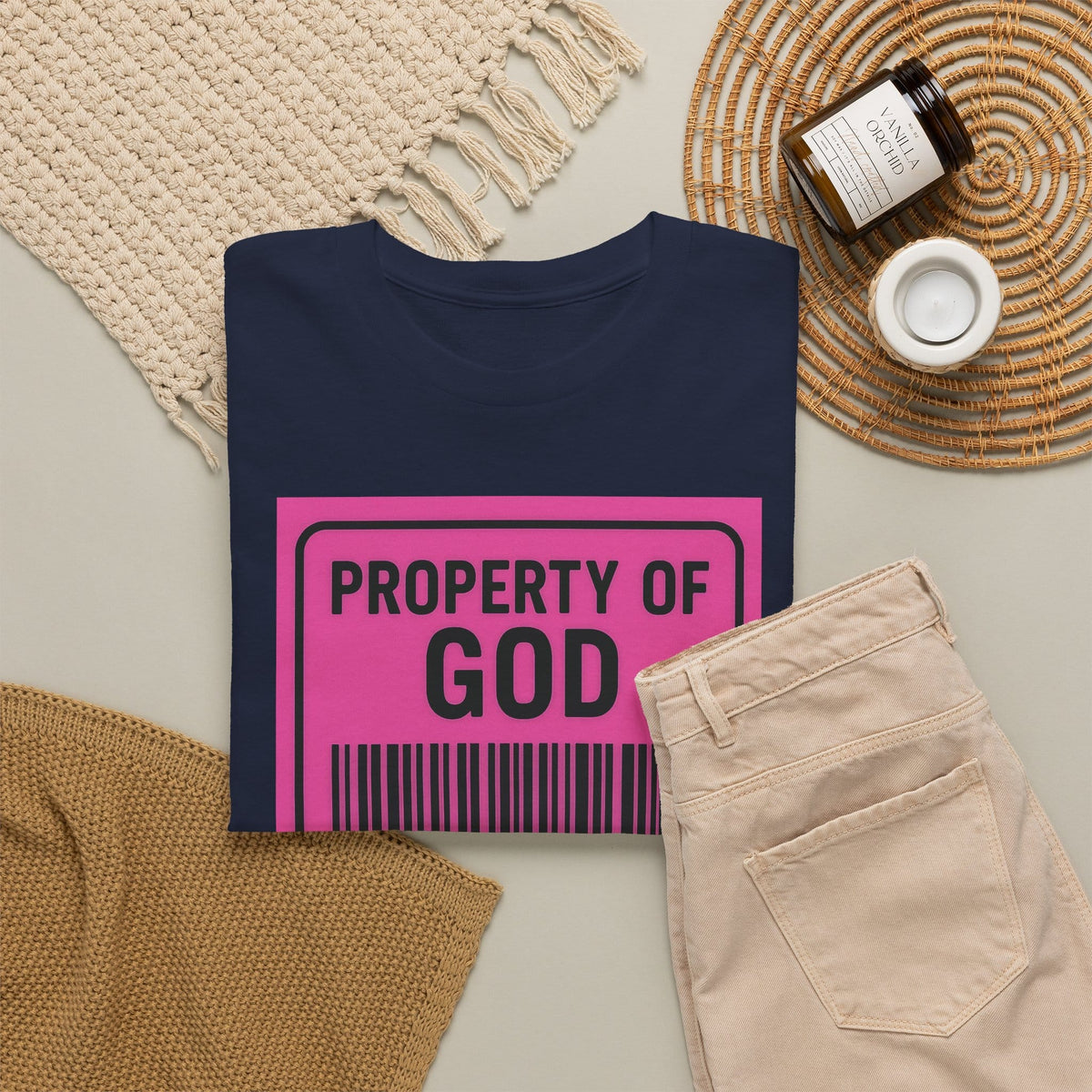 JKFstylez T-Shirt Property of God Isaiah 43:1 Christian T-Shirt
