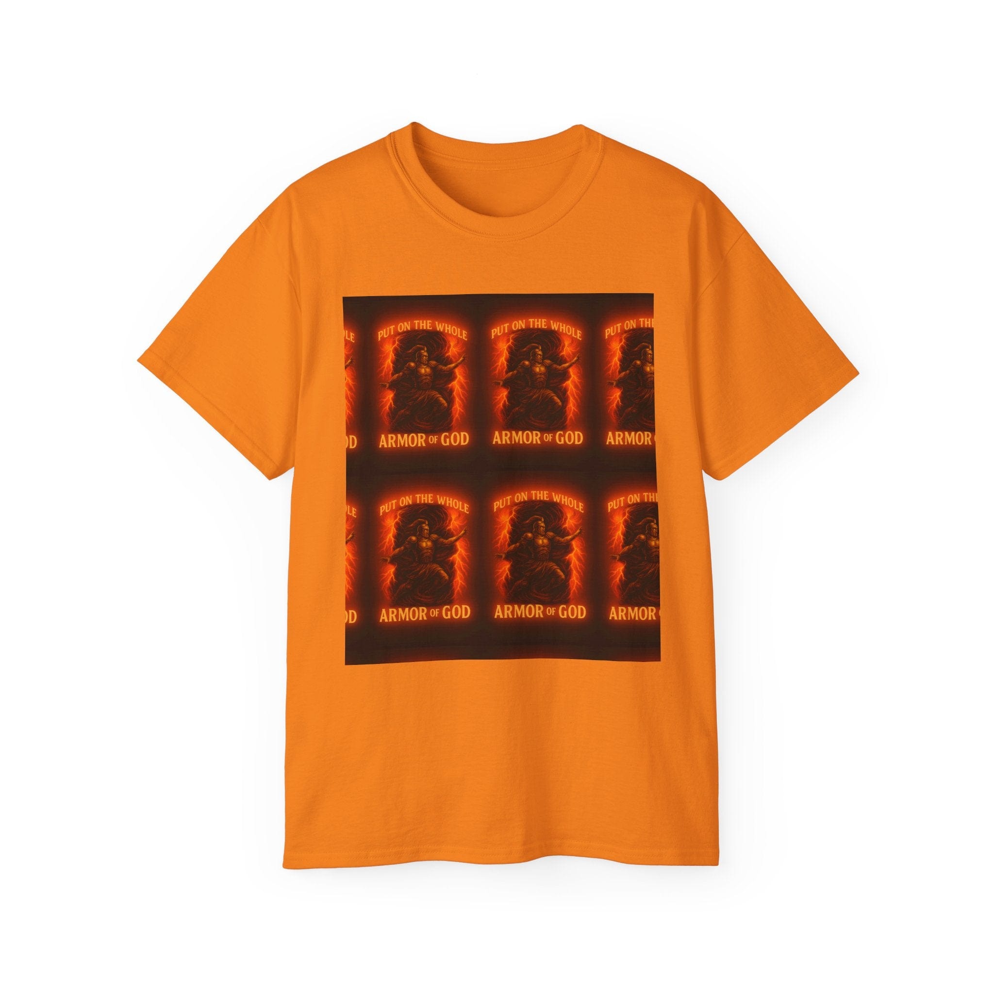 JKFstylez T-Shirt Safety Orange / S Spiritual Armor Graphic Tee | Unisex Cotton T-Shirt