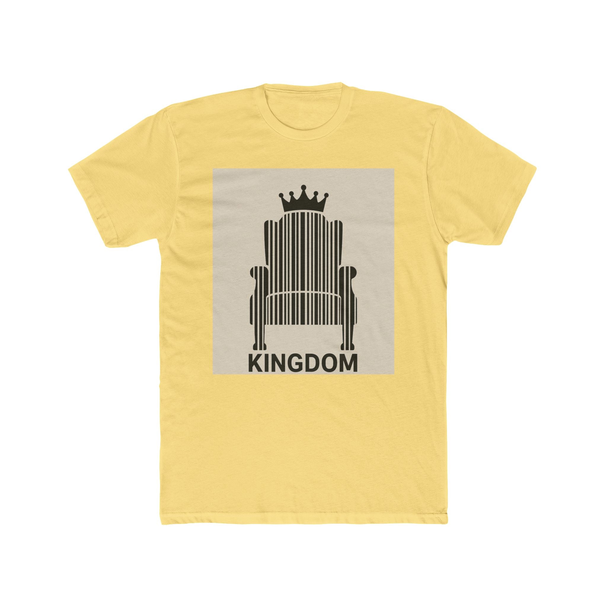 JKFstylez T-Shirt Solid Banana Cream / S Unisex Kingdom Cotton Crew T