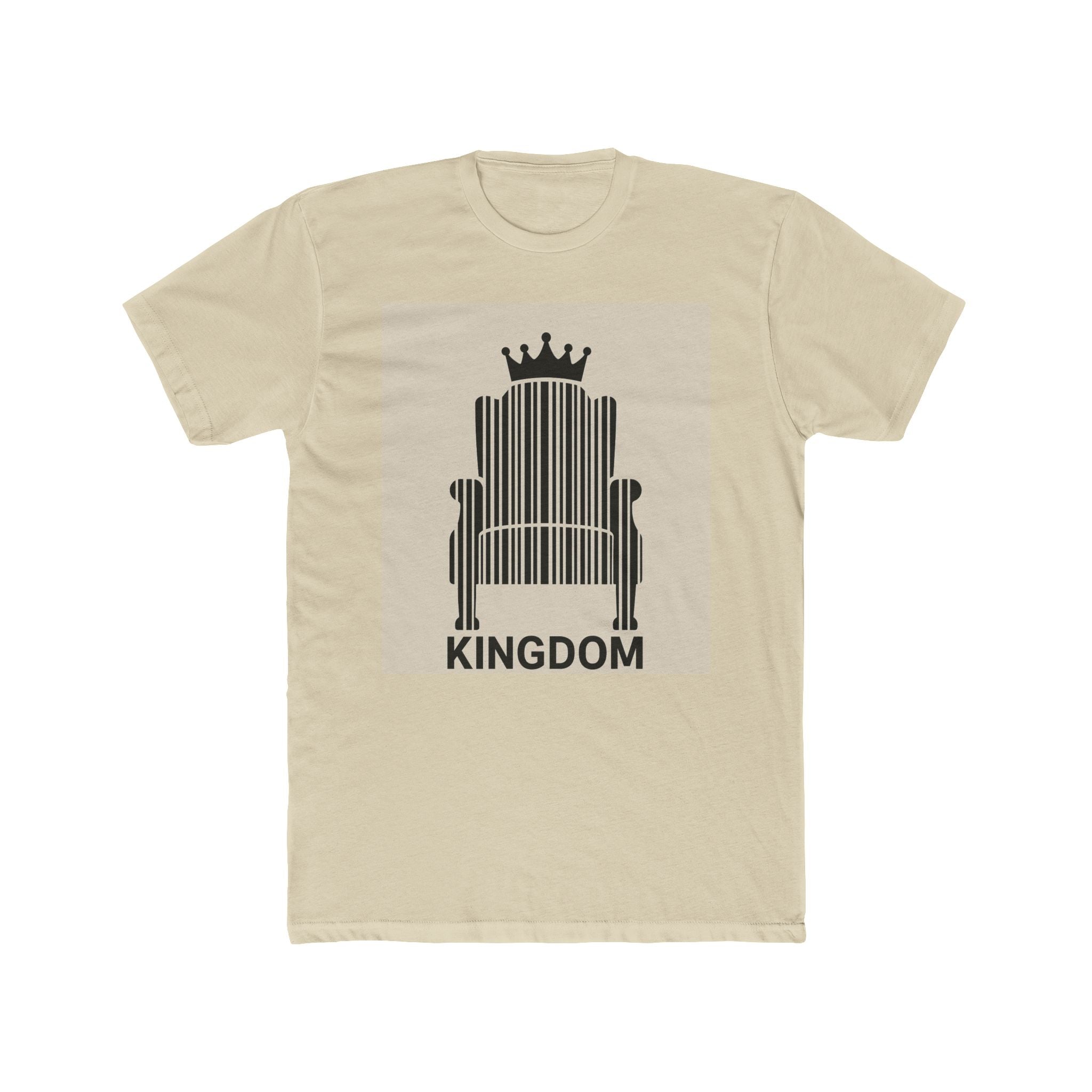 JKFstylez T-Shirt Solid Cream / S Unisex Kingdom Cotton Crew T