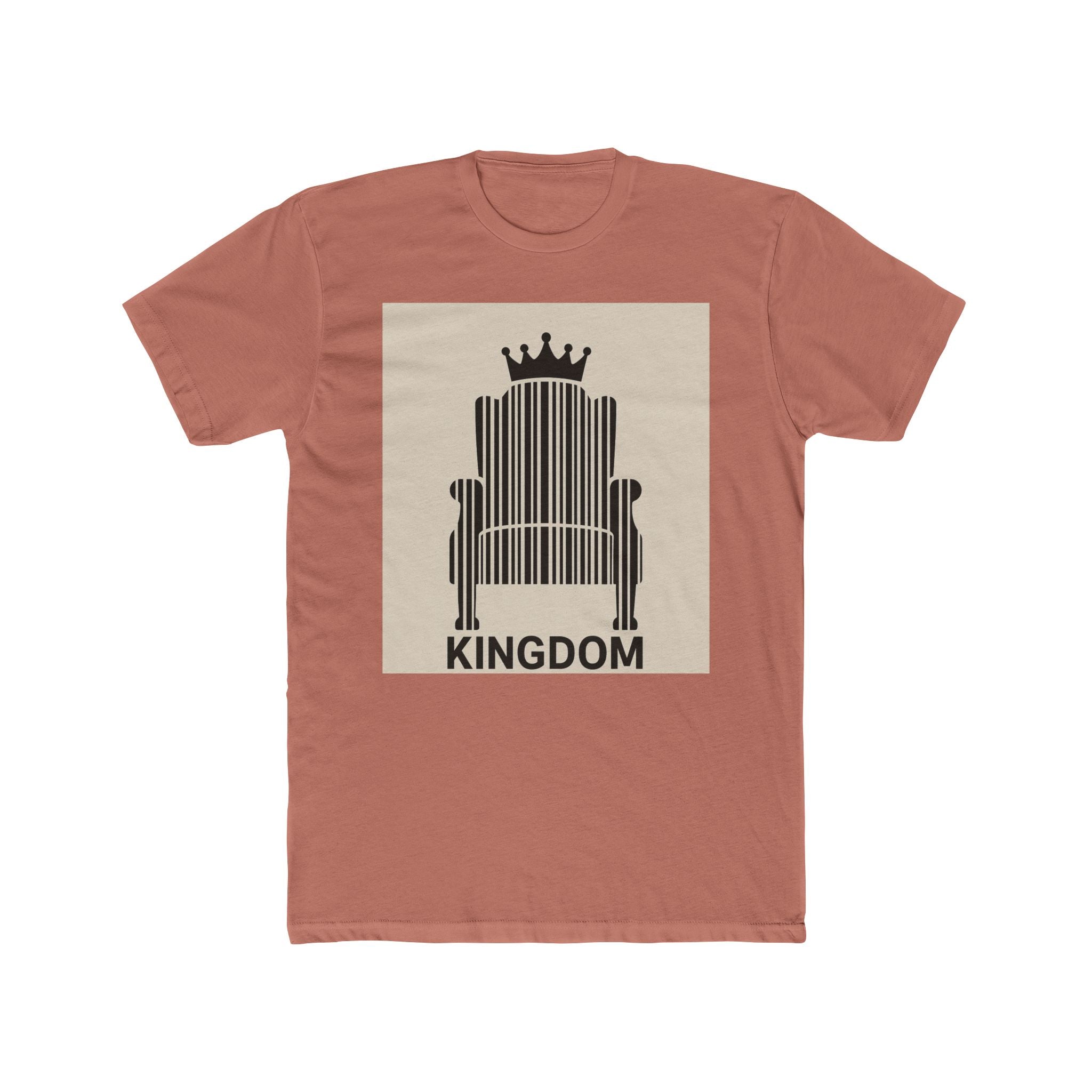 JKFstylez T-Shirt Solid Desert Pink / S Unisex Kingdom Cotton Crew T