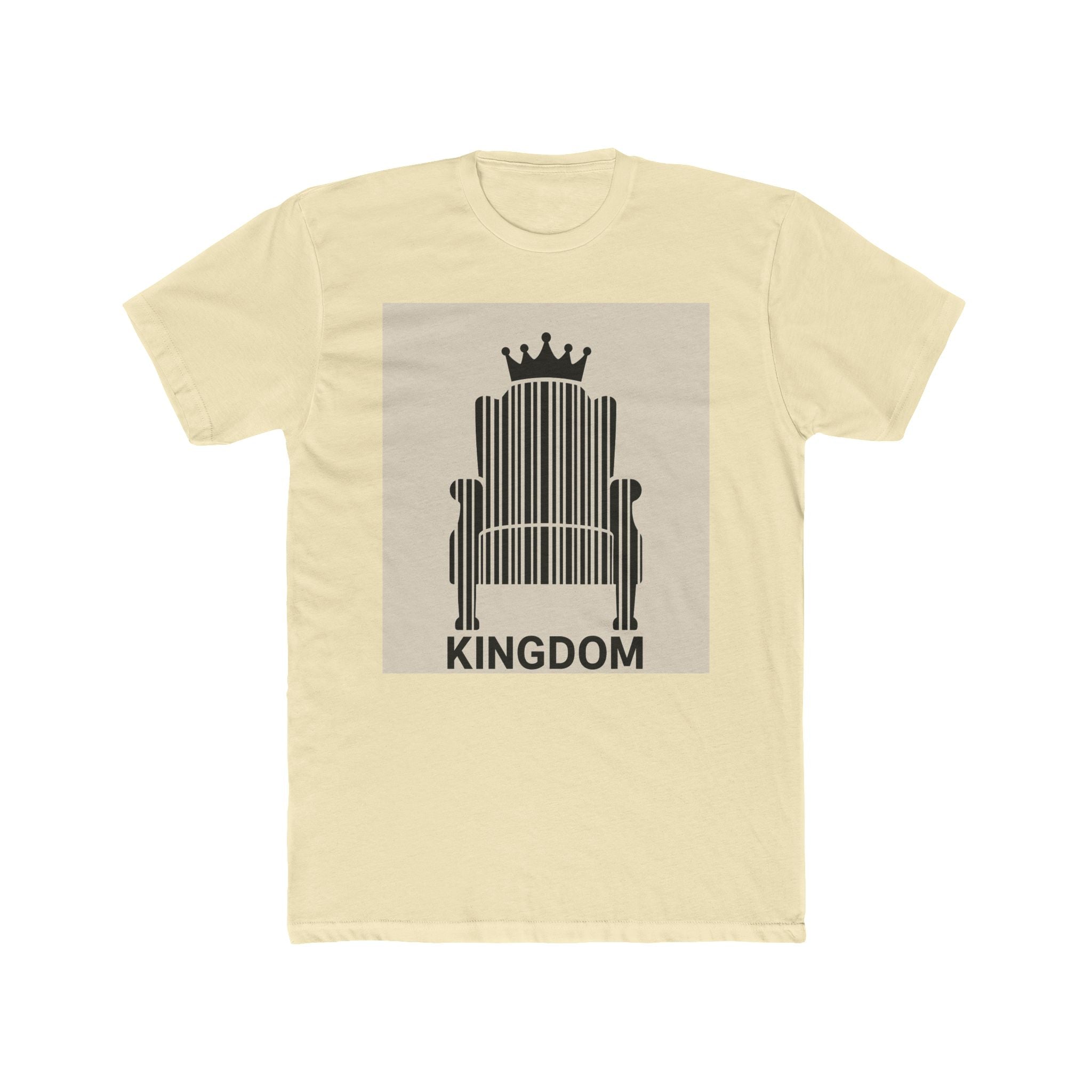JKFstylez T-Shirt Solid Natural / S Unisex Kingdom Cotton Crew T