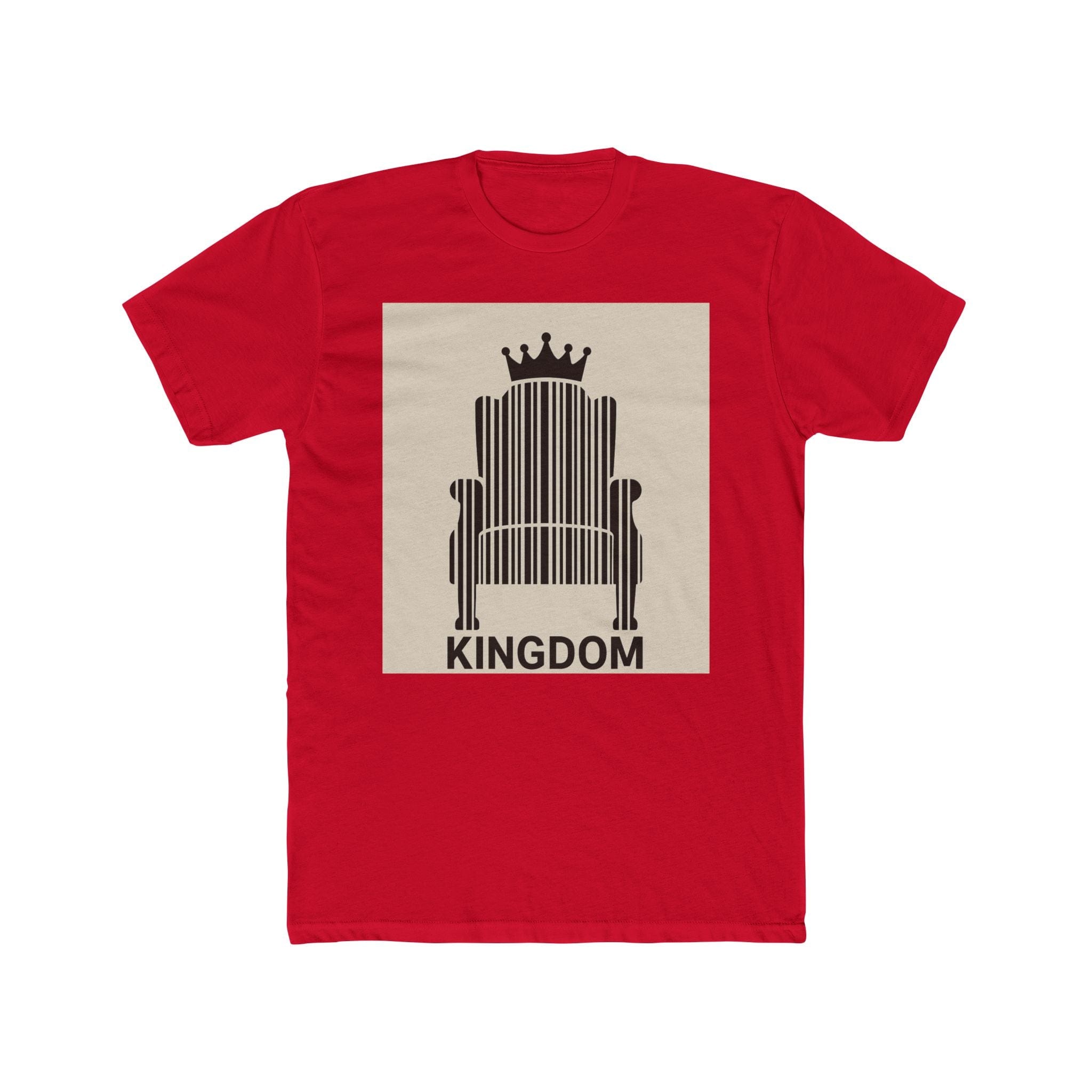 JKFstylez T-Shirt Solid Red / XS Unisex Kingdom Cotton Crew T