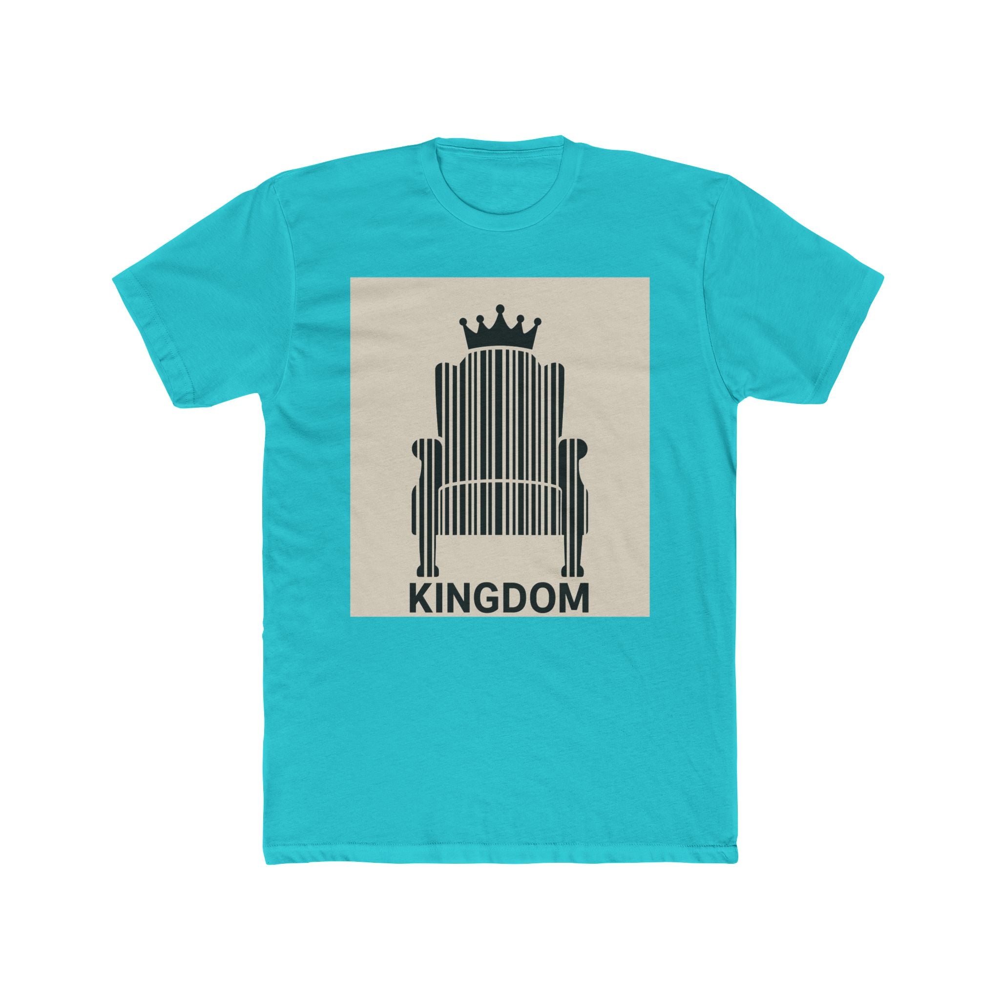 JKFstylez T-Shirt Solid Tahiti Blue / S Unisex Kingdom Cotton Crew T
