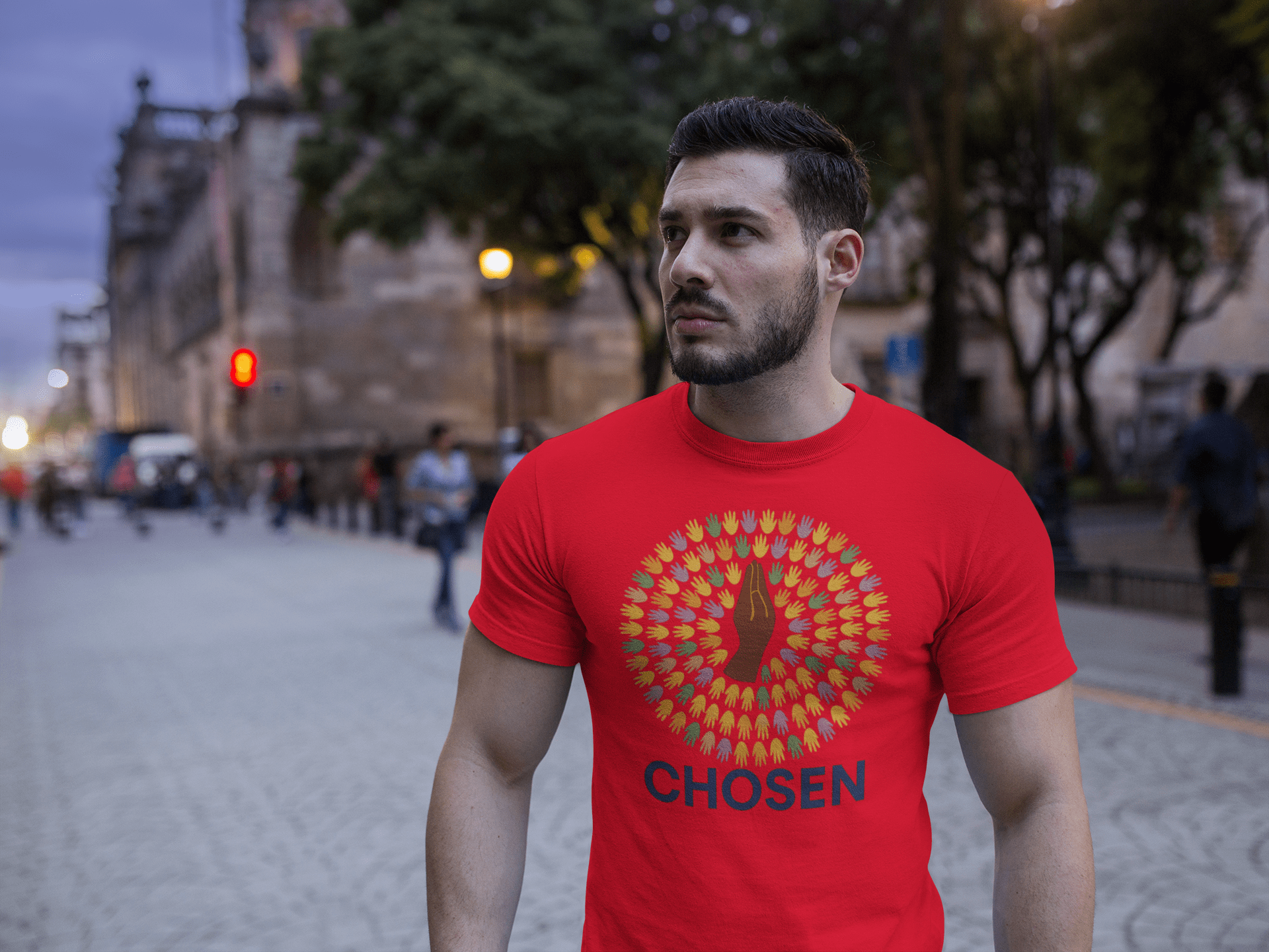 JKFstylez T-Shirt Unisex Chosen Cotton Crew Tee
