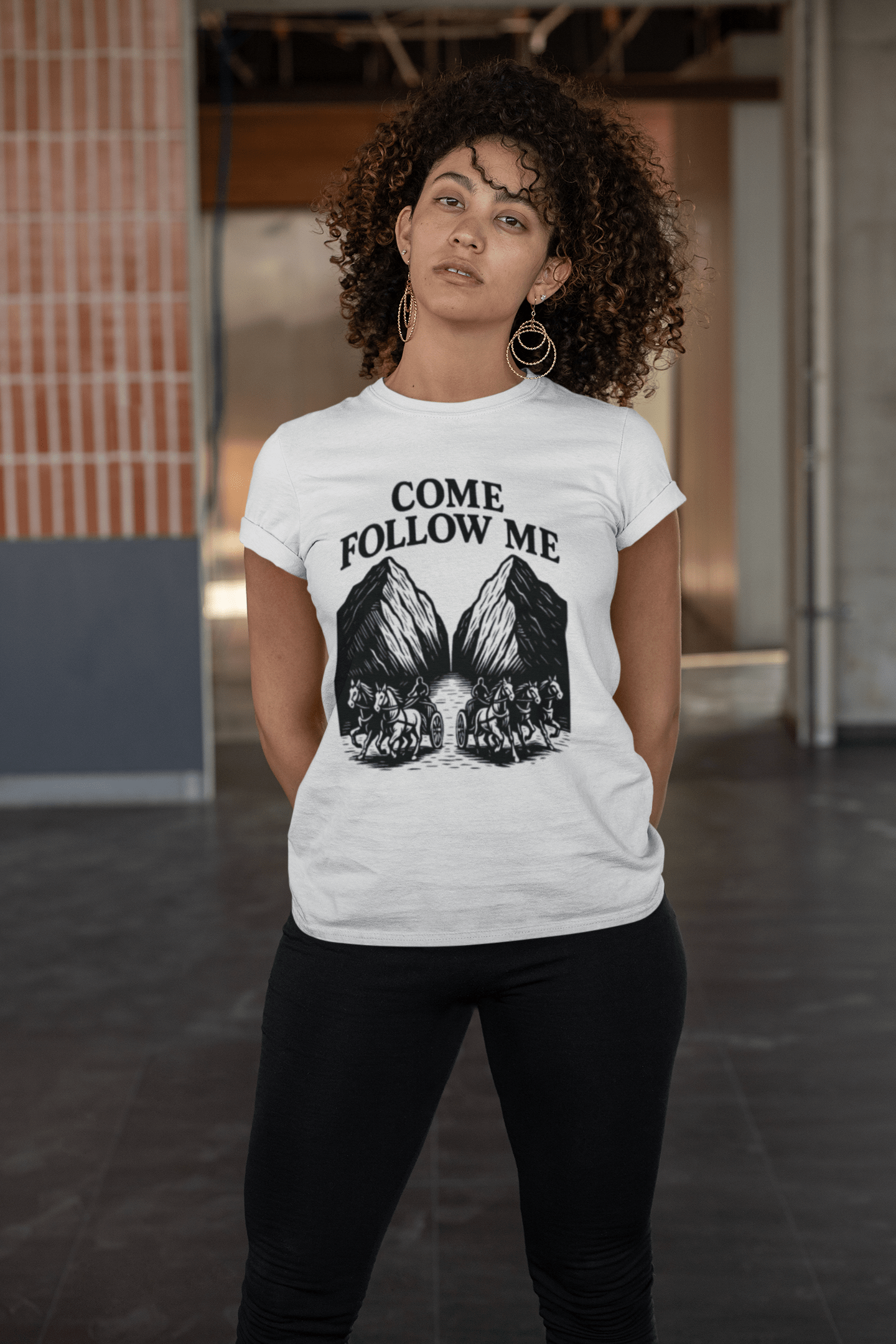 JKFstylez T-Shirt Unisex Come Follow Me Short Sleeve T-shirt