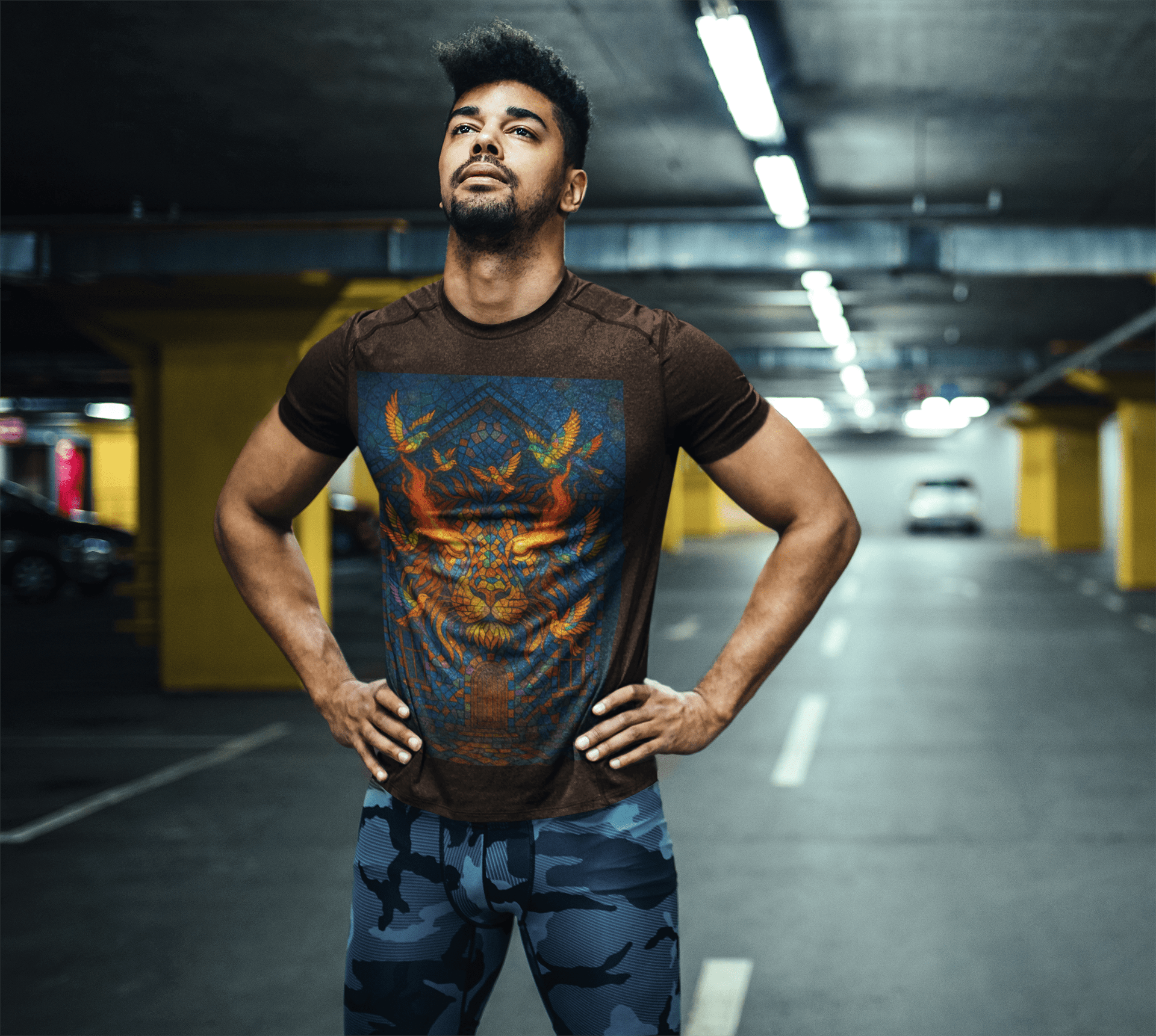 JKFstylez T-Shirt Unisex Lion Graphic Tee