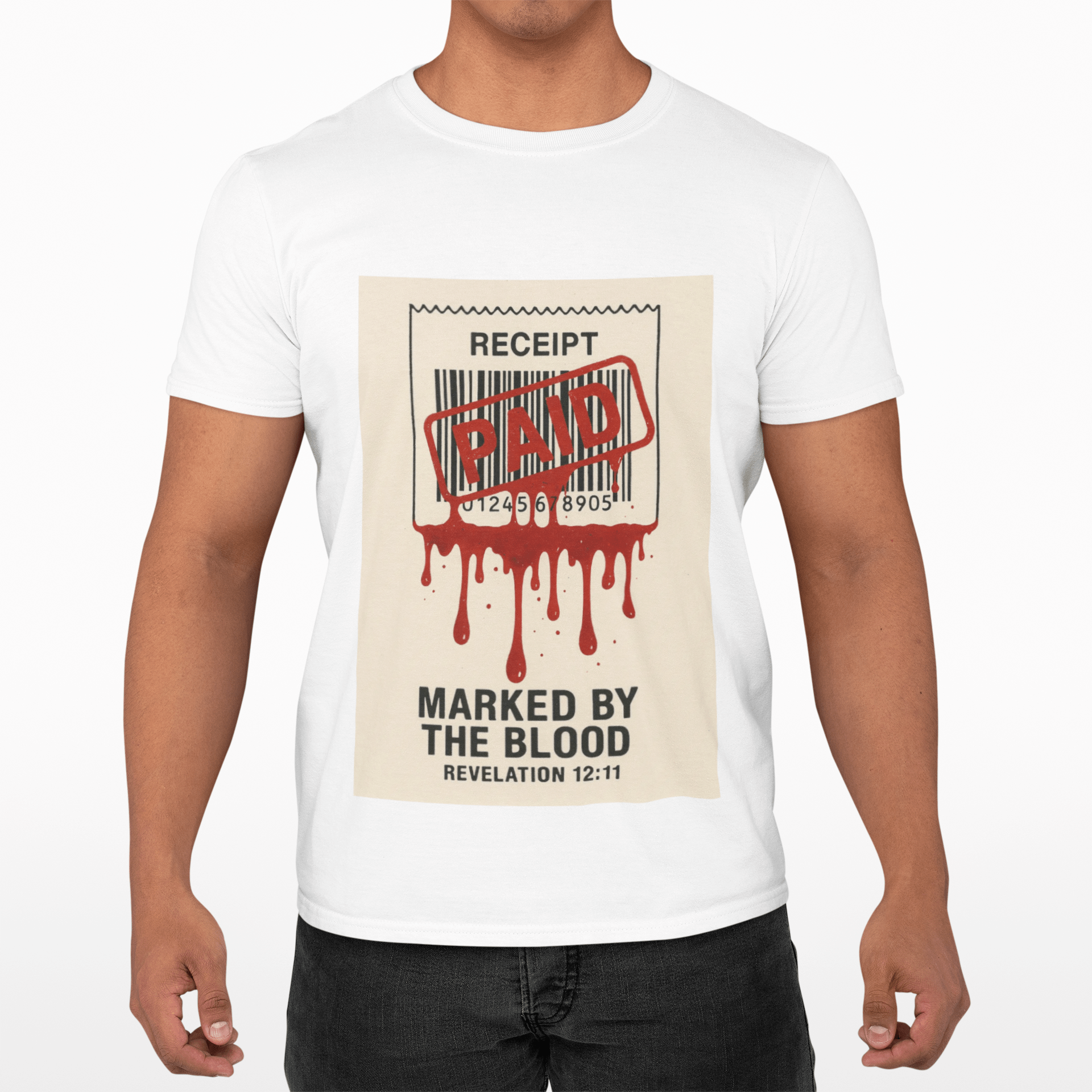 JKFstylez T-Shirt Unisex Marked By The Blood Revelation Tee