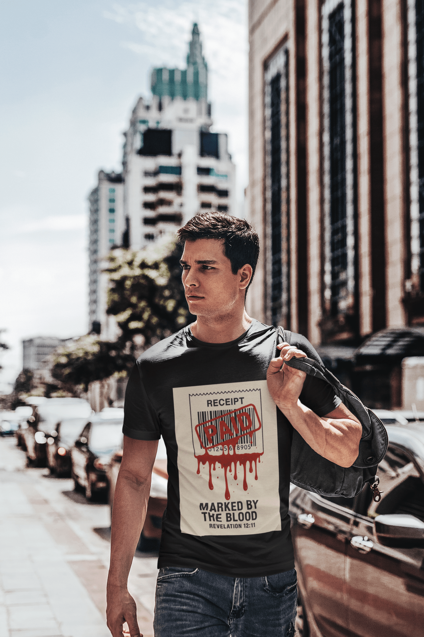 JKFstylez T-Shirt Unisex Marked By The Blood Revelation Tee