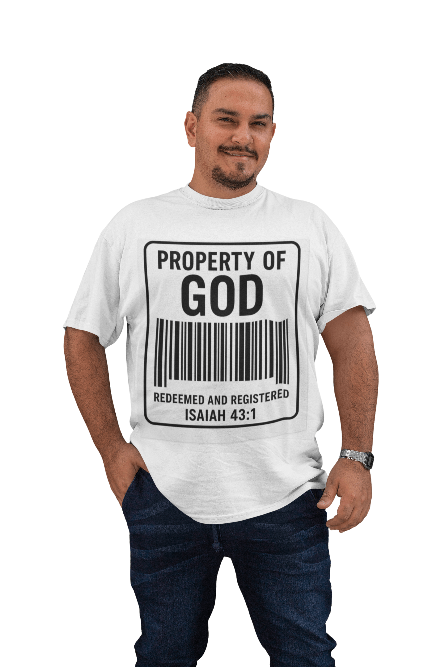 JKFstylez T-Shirt Unisex Oversized Property of God Boxy Tee -