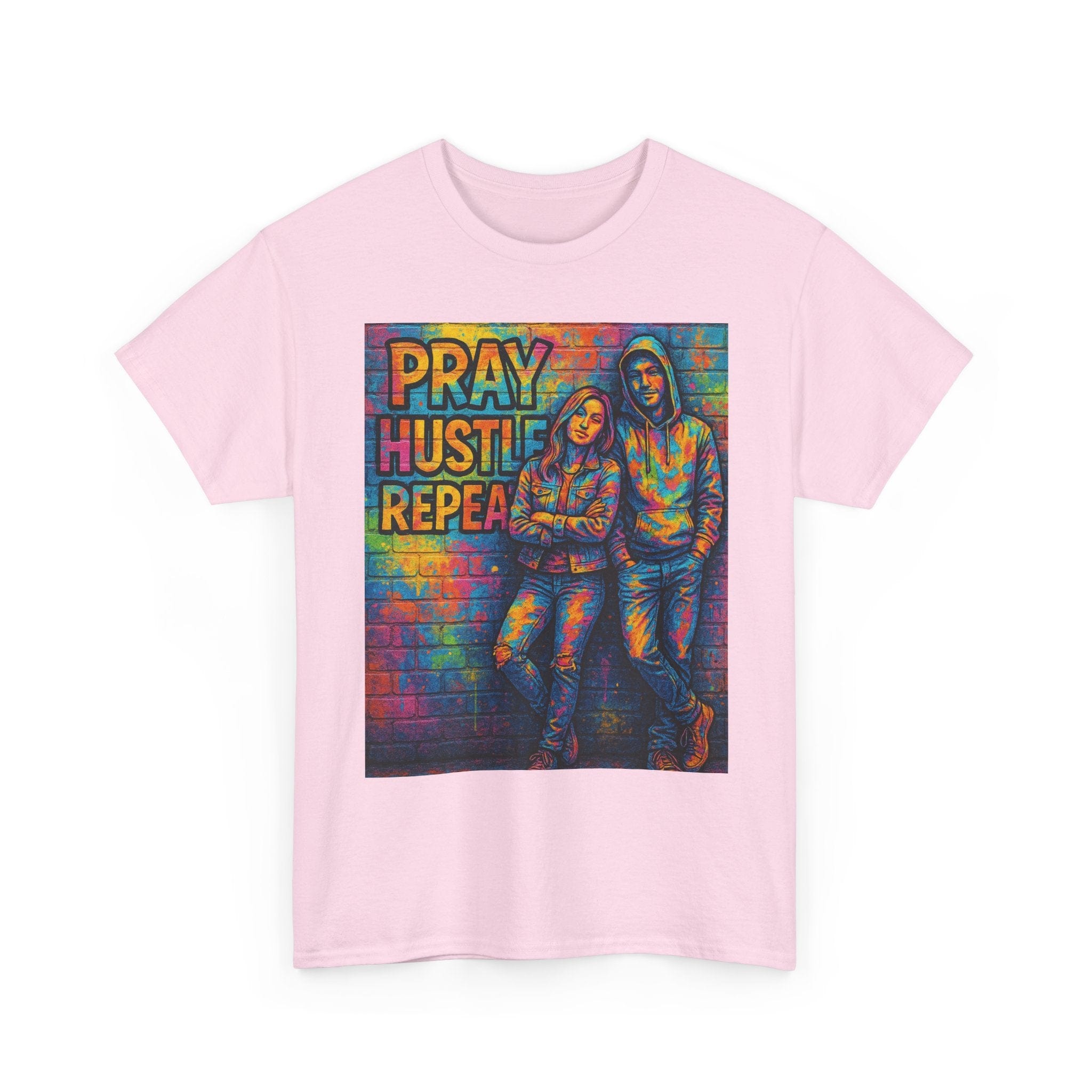 JKFstylez T-Shirt Unisex Pray Hustle Repeat Graphic T-Shirt