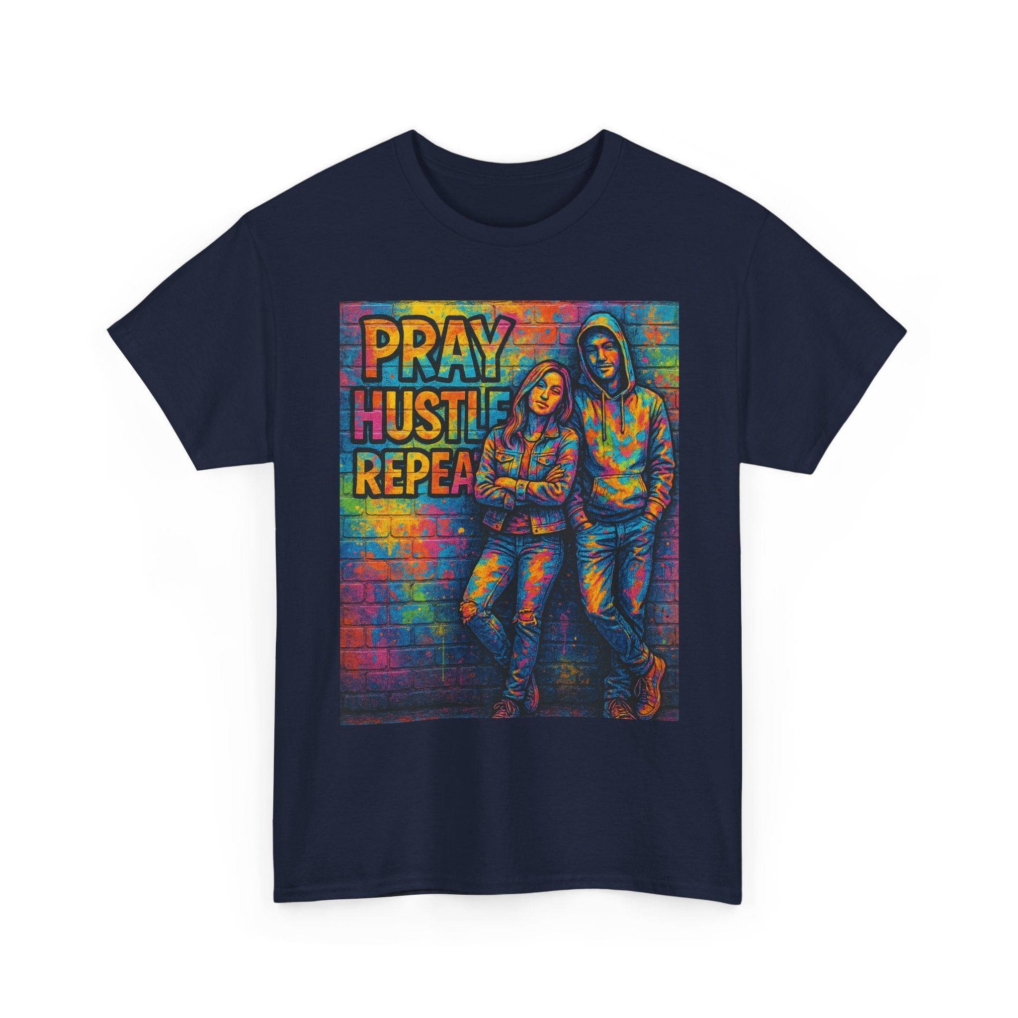 JKFstylez T-Shirt Unisex Pray Hustle Repeat Graphic T-Shirt