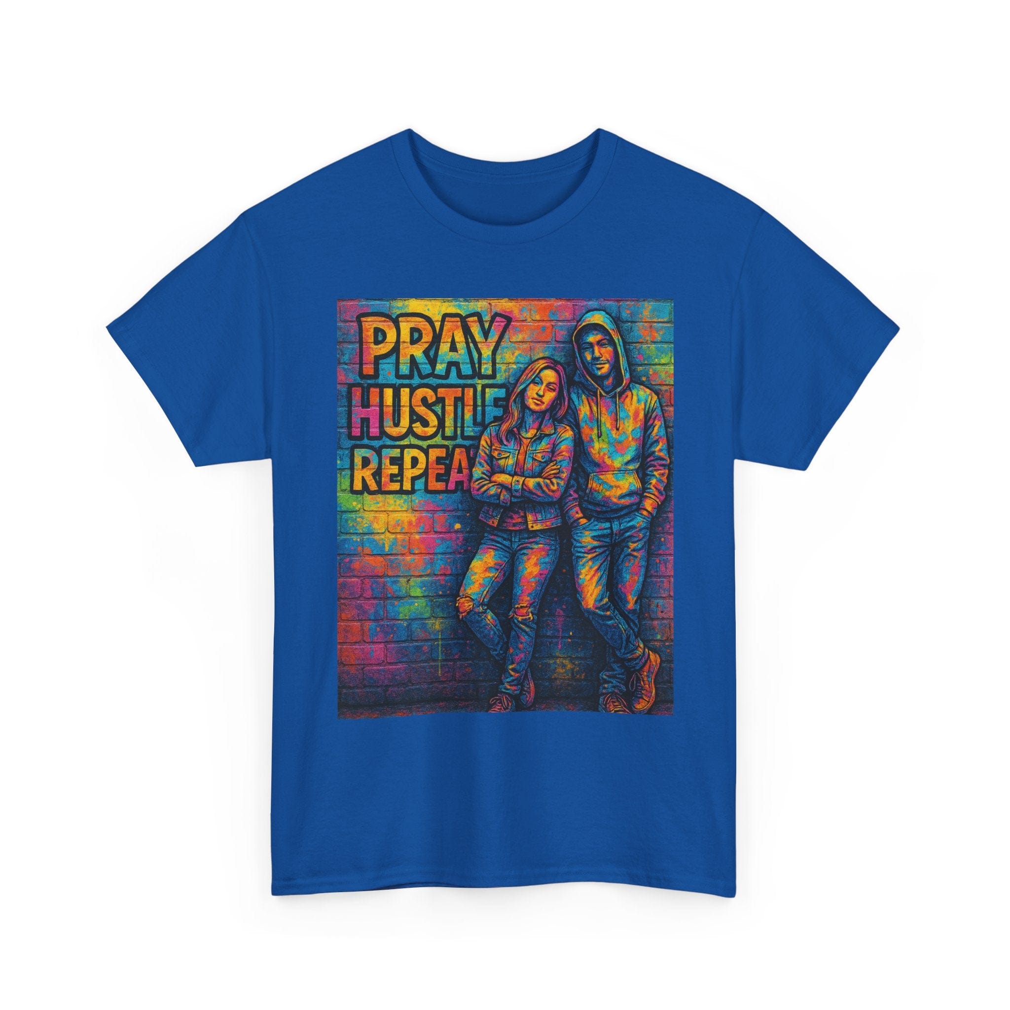 JKFstylez T-Shirt Unisex Pray Hustle Repeat Graphic T-Shirt