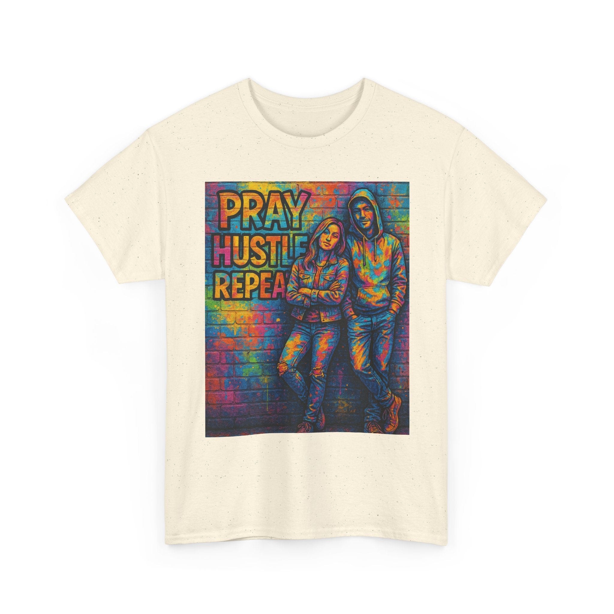 JKFstylez T-Shirt Unisex Pray Hustle Repeat Graphic T-Shirt