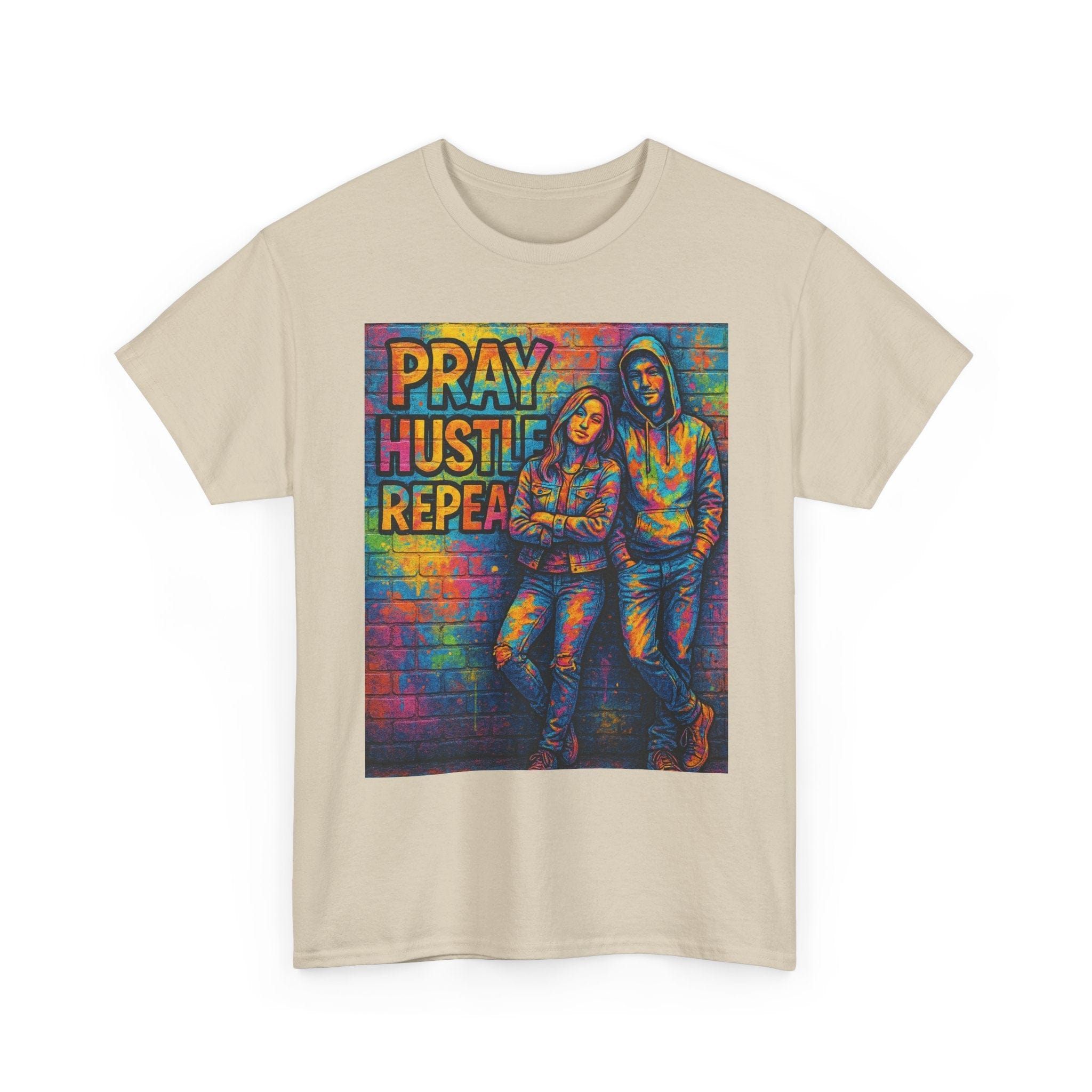 JKFstylez T-Shirt Unisex Pray Hustle Repeat Graphic T-Shirt