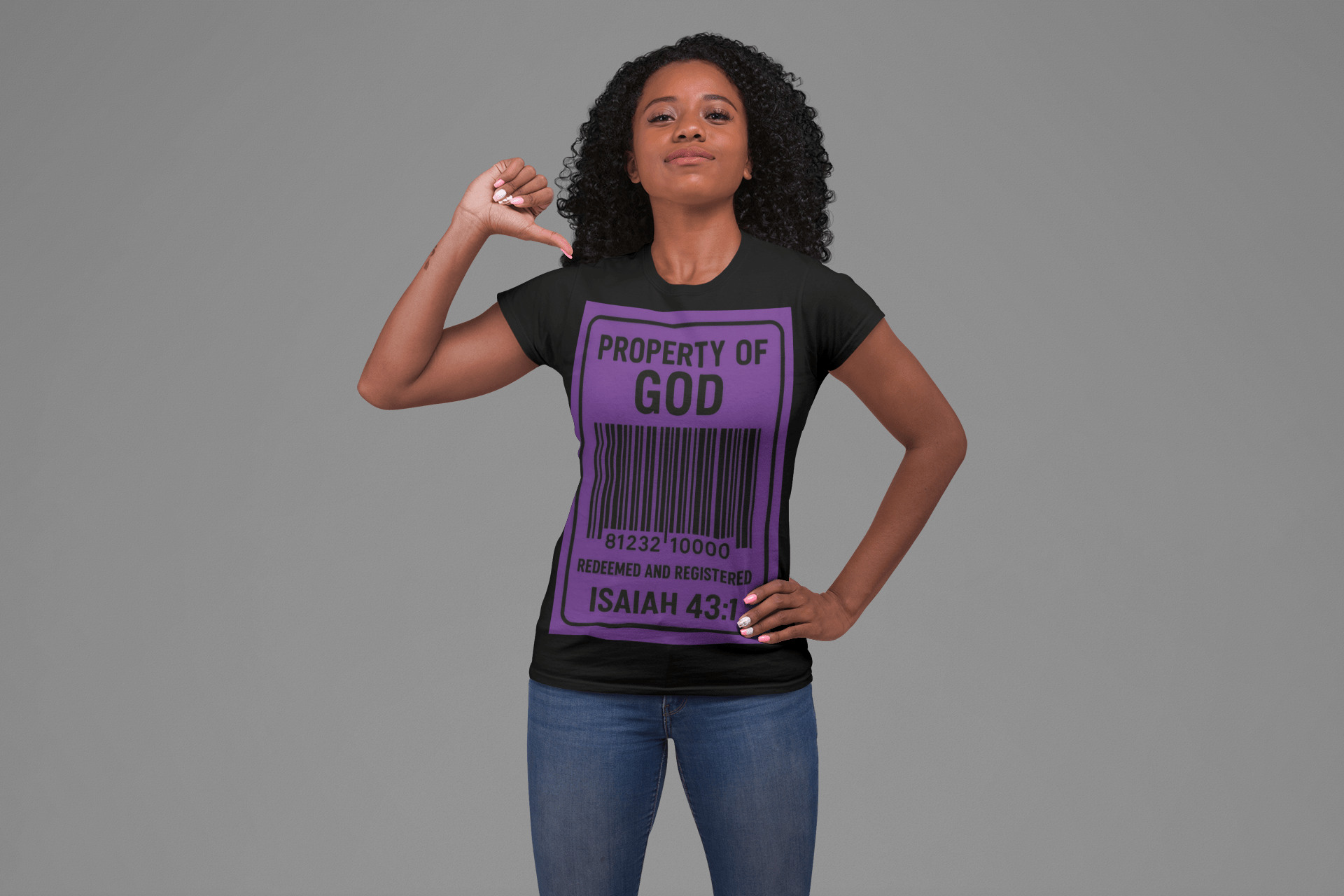 JKFstylez T-Shirt Unisex Property of God Tee