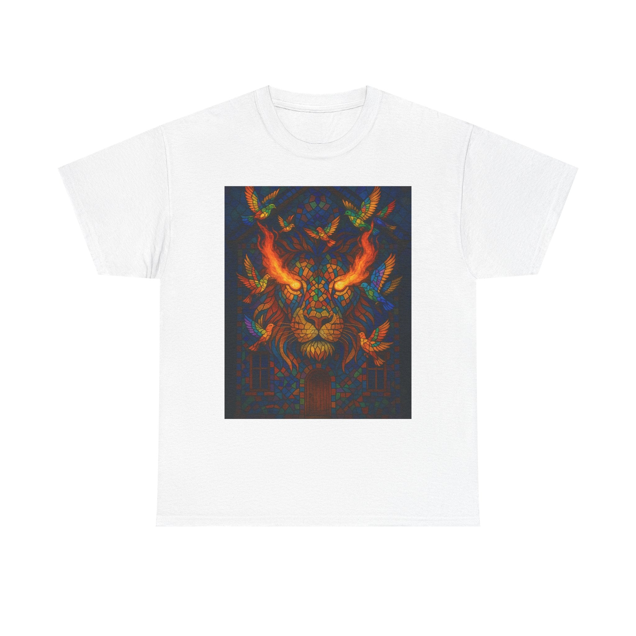 JKFstylez T-Shirt White / S Unisex Lion Graphic Tee