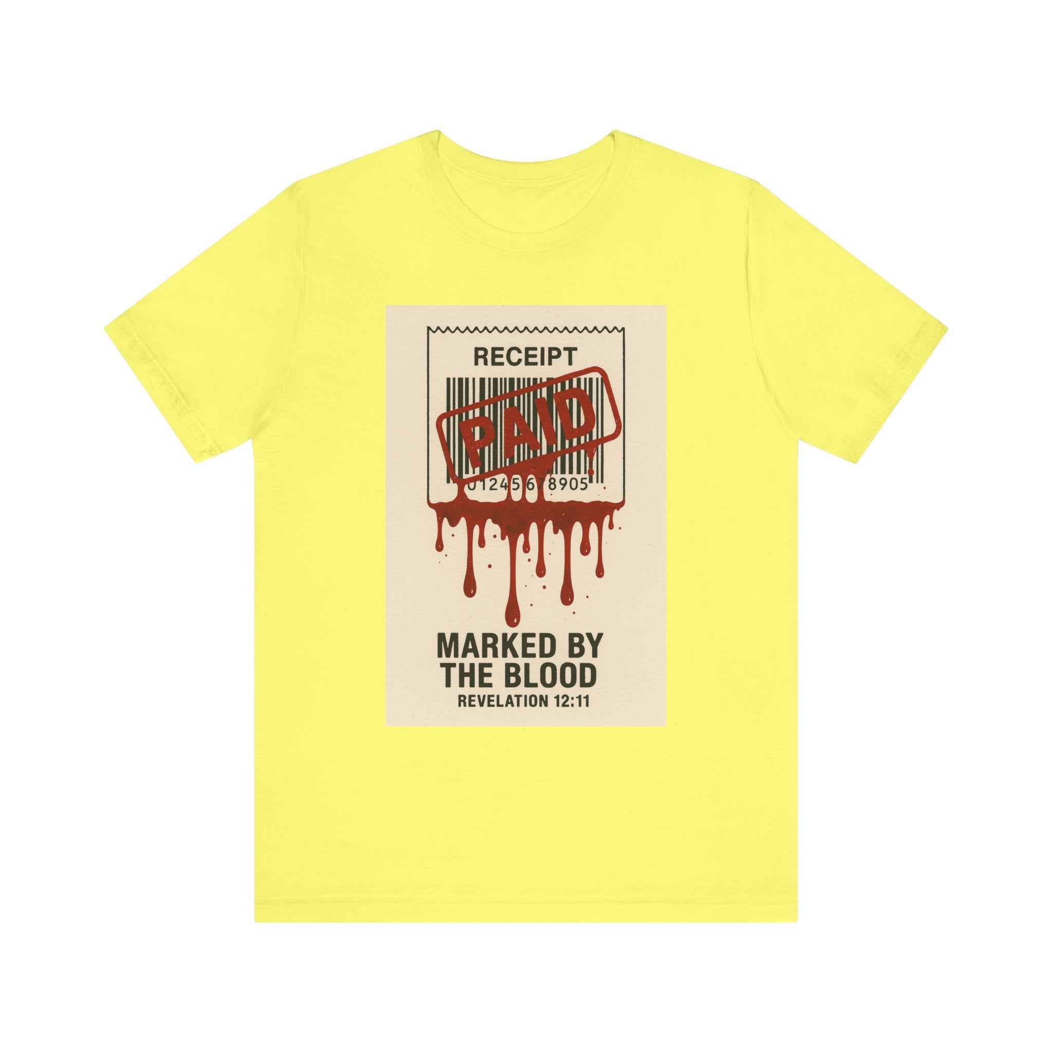 JKFstylez T-Shirt Yellow / S Unisex Marked By The Blood Revelation Tee