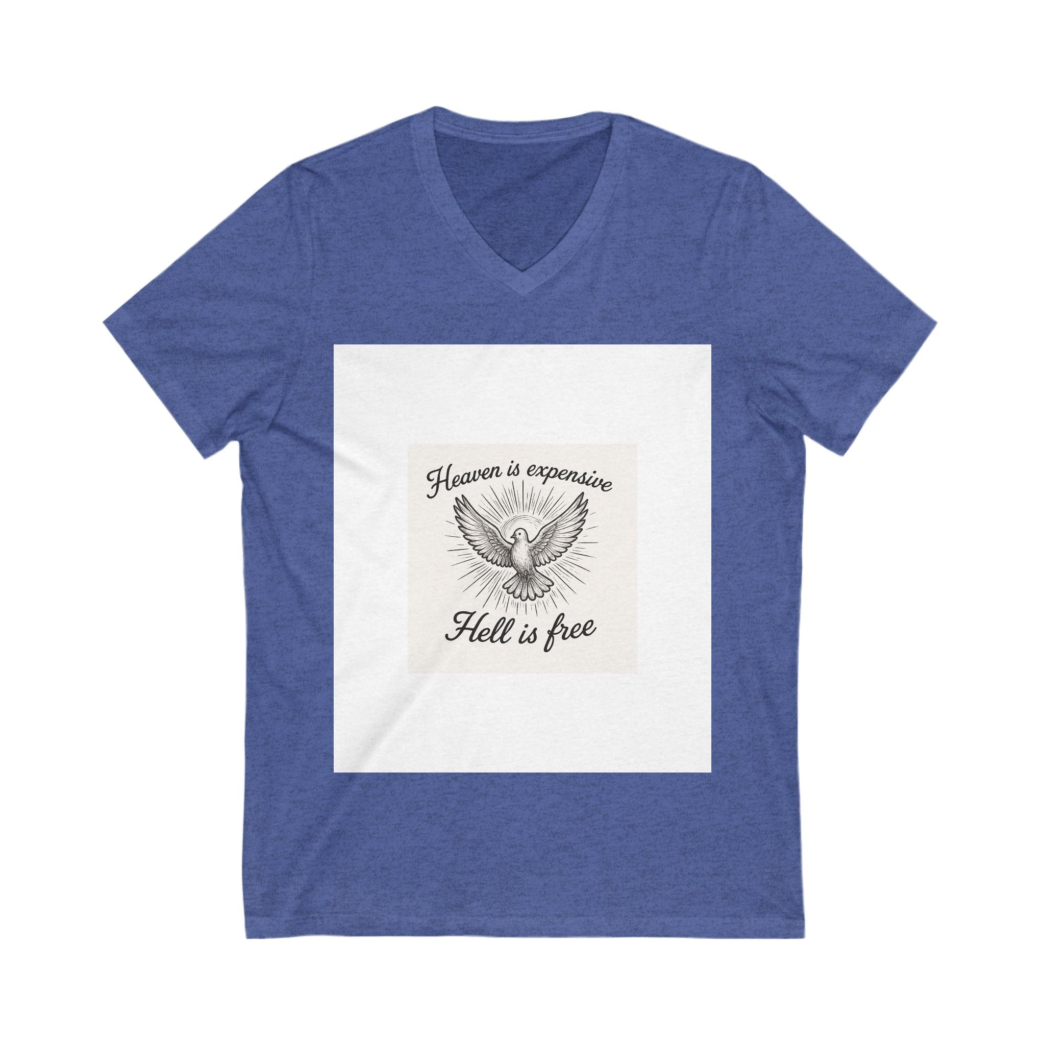 JKFstylez V-neck Heather True Royal / S Unisex T-Shirt