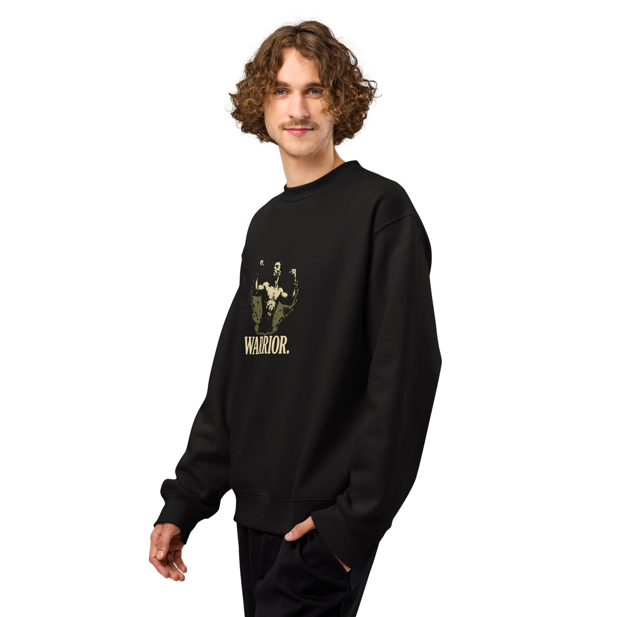 JKFstylez  Warrior for God Oversized heavyweight sweatshirt