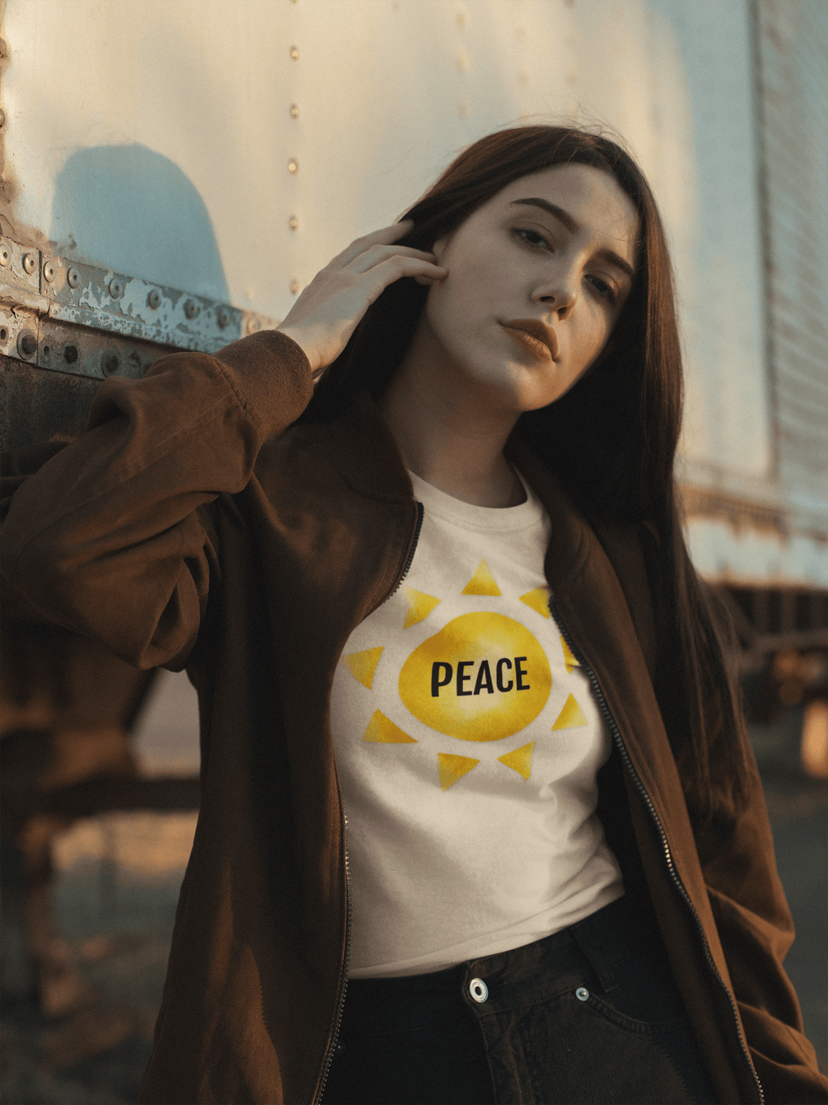 Printify T-Shirt Fruit of the SPirit Sunshine Sun Symbol T-Shirt