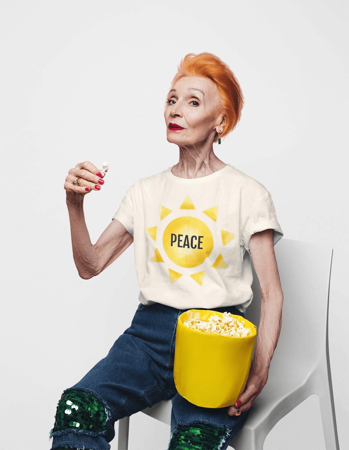Printify T-Shirt Fruit of the SPirit Sunshine Sun Symbol T-Shirt
