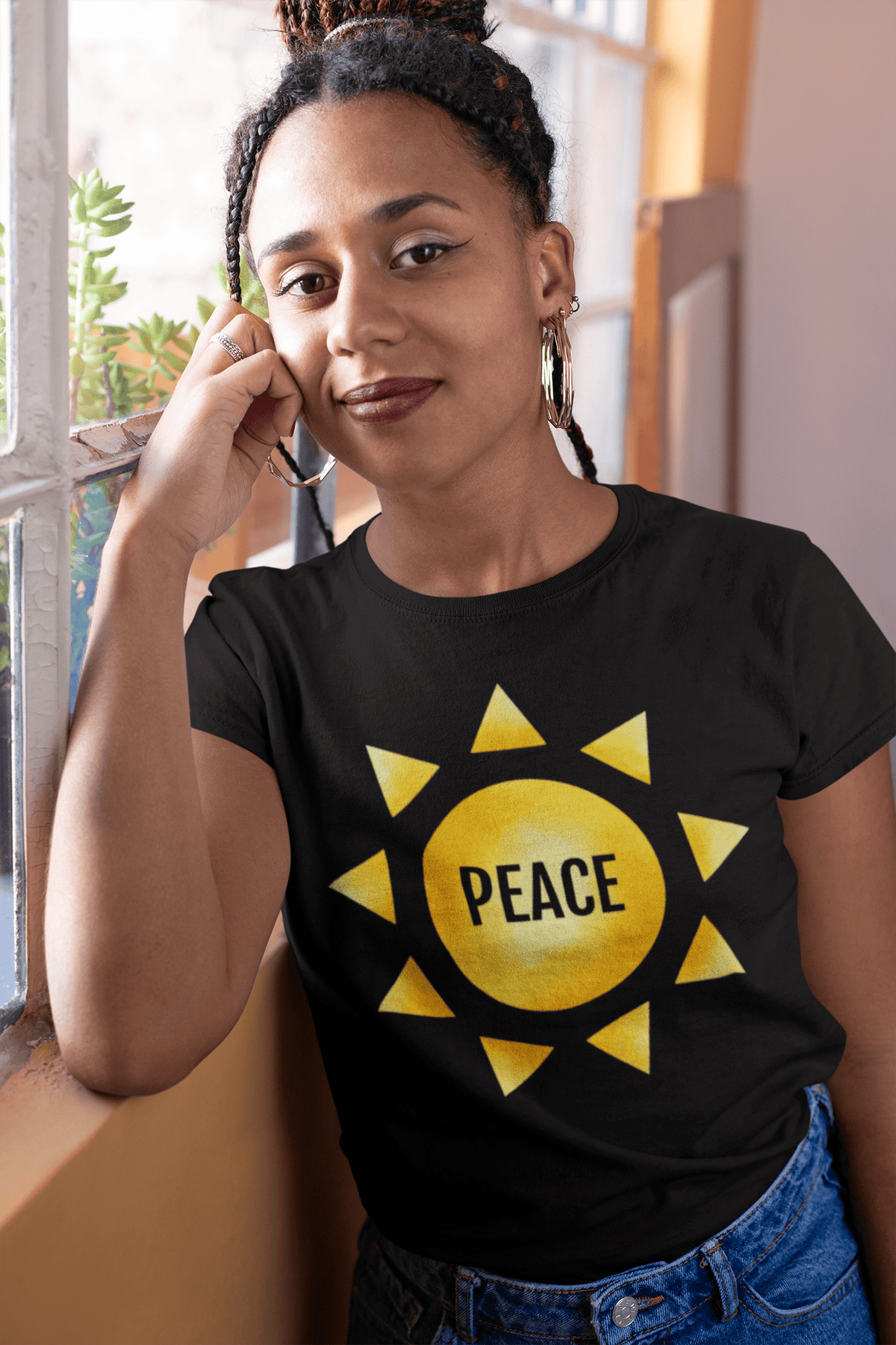 Printify T-Shirt Fruit of the SPirit Sunshine Sun Symbol T-Shirt