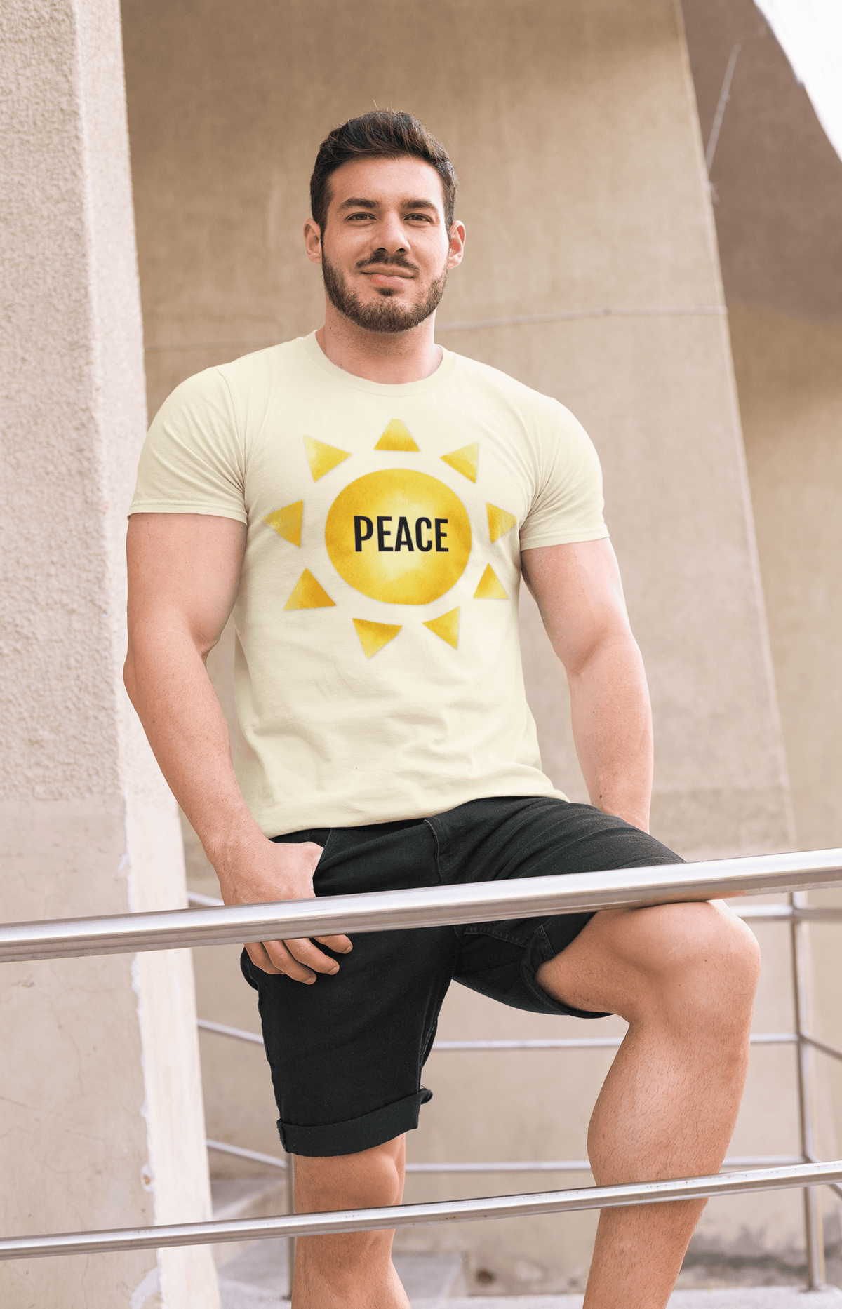 Printify T-Shirt Fruit of the SPirit Sunshine Sun Symbol T-Shirt
