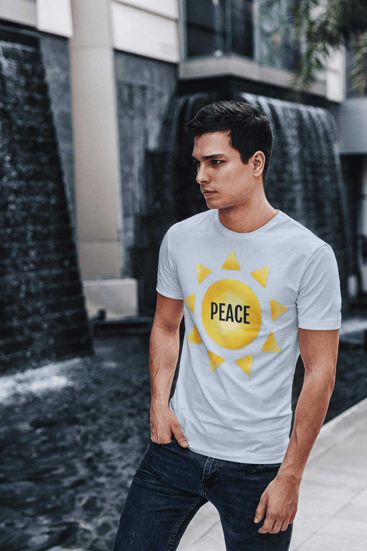 Printify T-Shirt Fruit of the SPirit Sunshine Sun Symbol T-Shirt