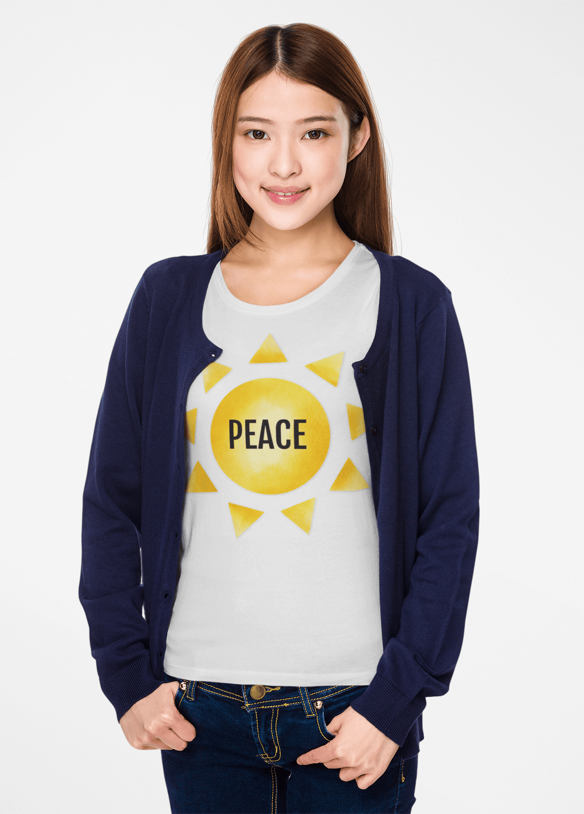 Printify T-Shirt Fruit of the SPirit Sunshine Sun Symbol T-Shirt