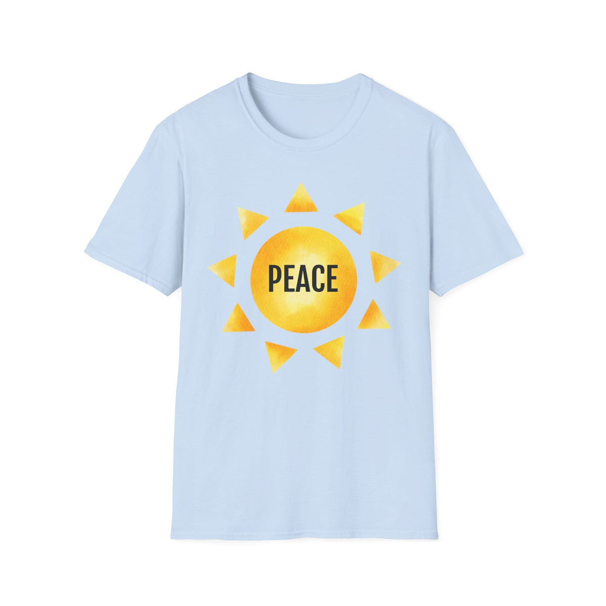 Printify T-Shirt S / Light Blue Fruit of the SPirit Sunshine Sun Symbol T-Shirt