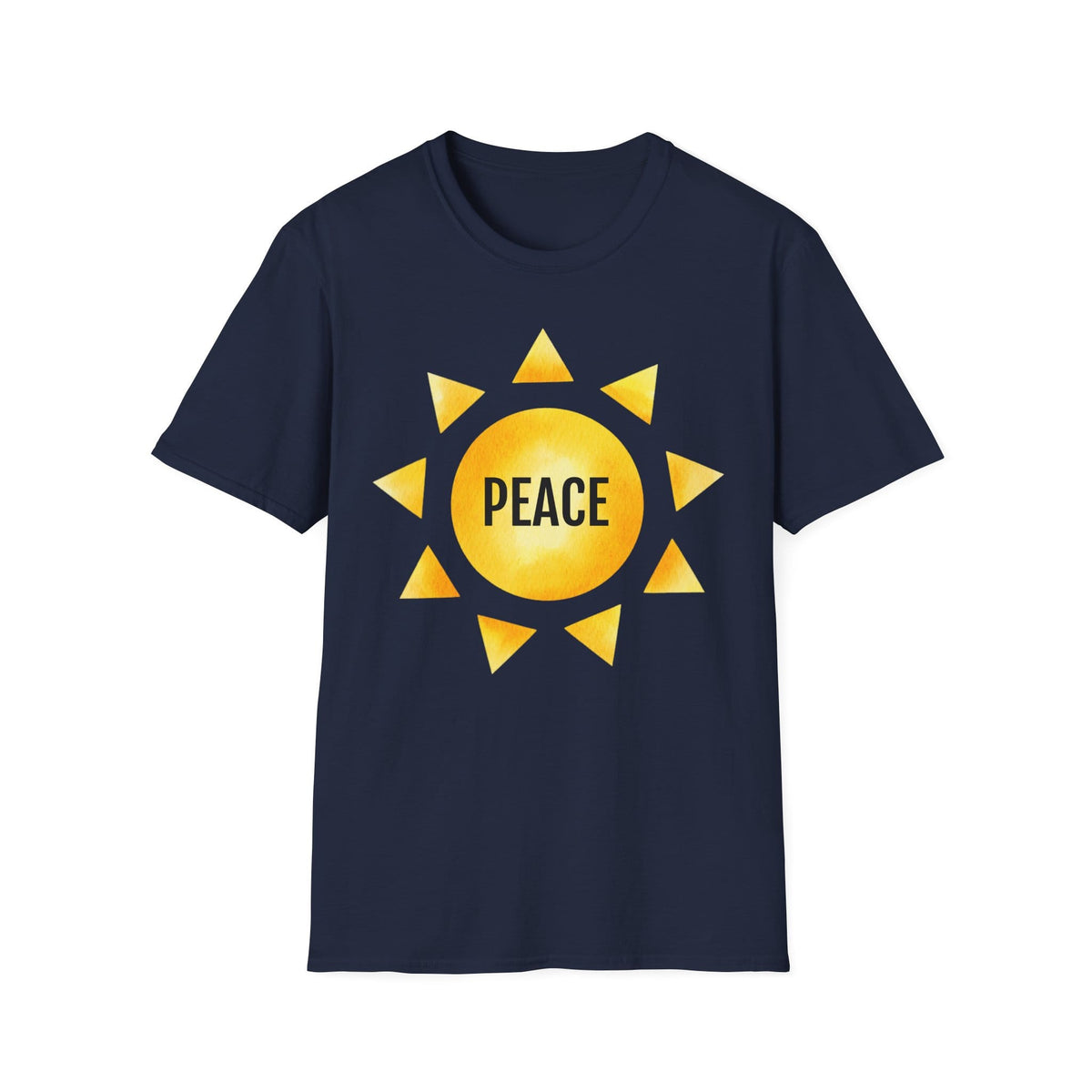 Printify T-Shirt S / Navy Fruit of the SPirit Sunshine Sun Symbol T-Shirt