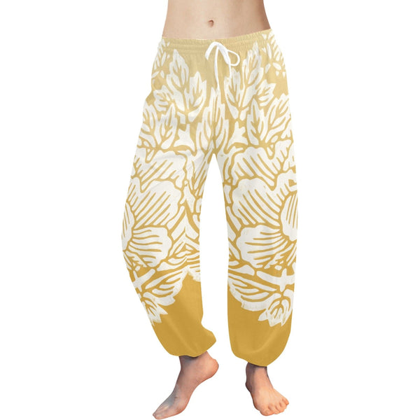 JKFstylez White / XS Women's All Over Print Harem Pants (Model L18)